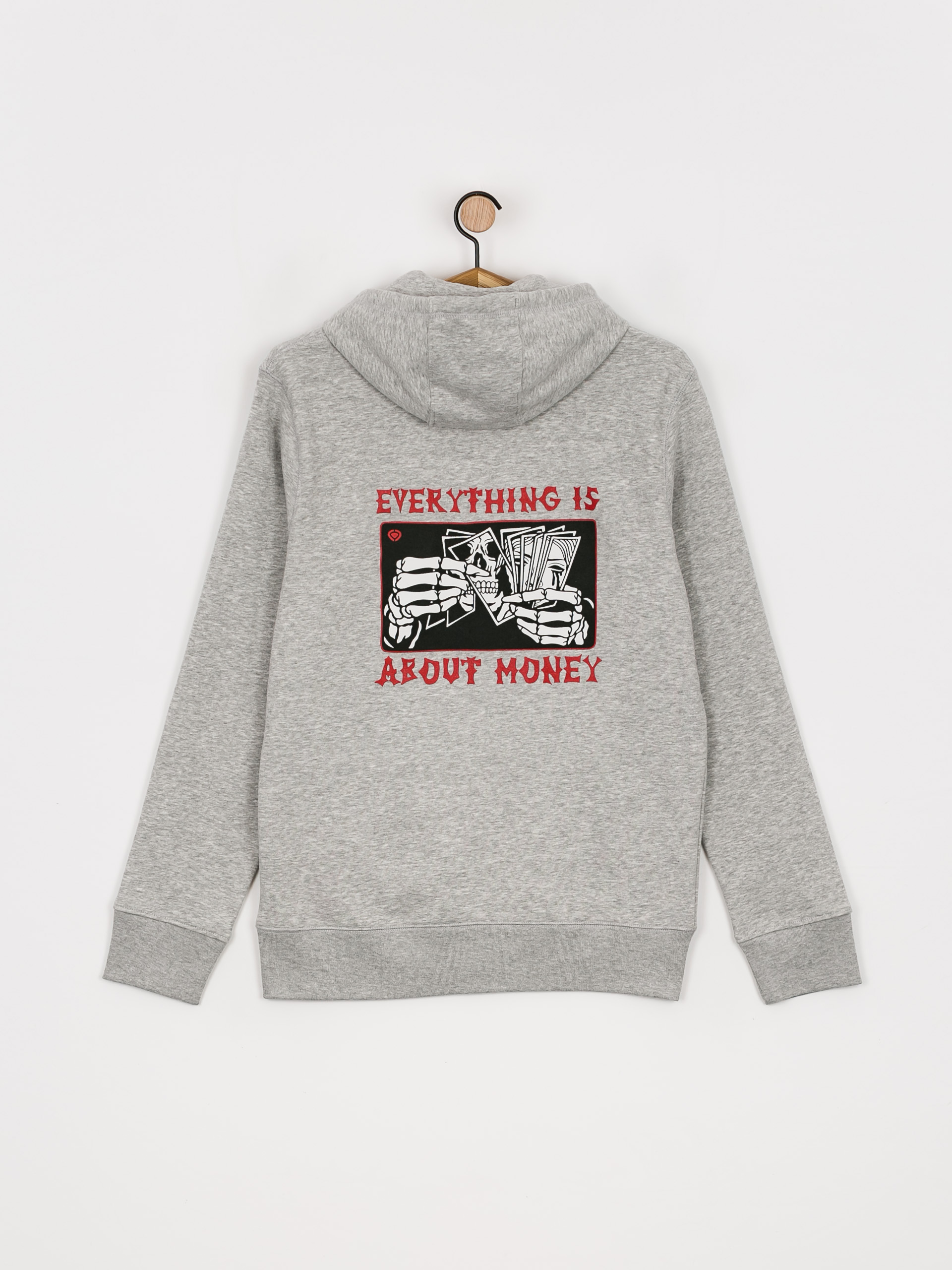 Circa Money Zip Pulóver (athletic grey)