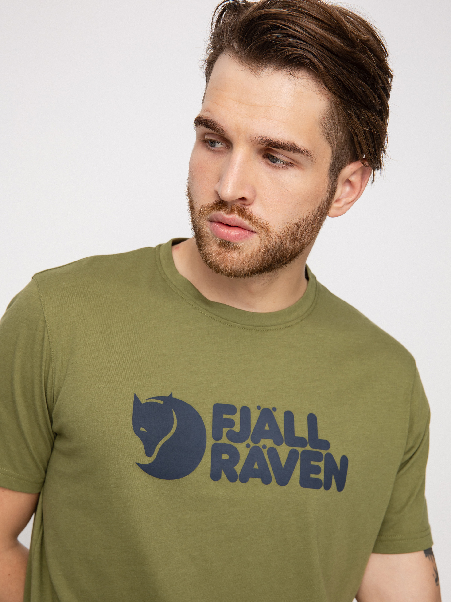 Fjallraven Logo póló (caper green)