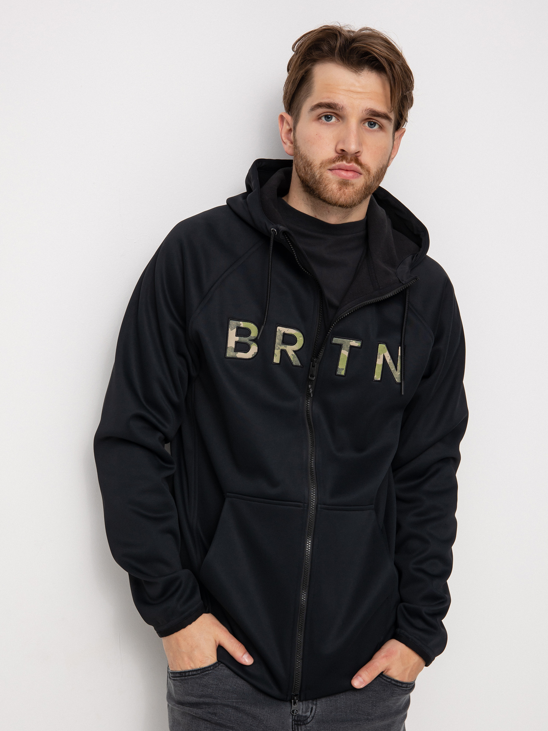 Férfi Thermo pulóver Burton Crown Weatherproof ZHD (true black)