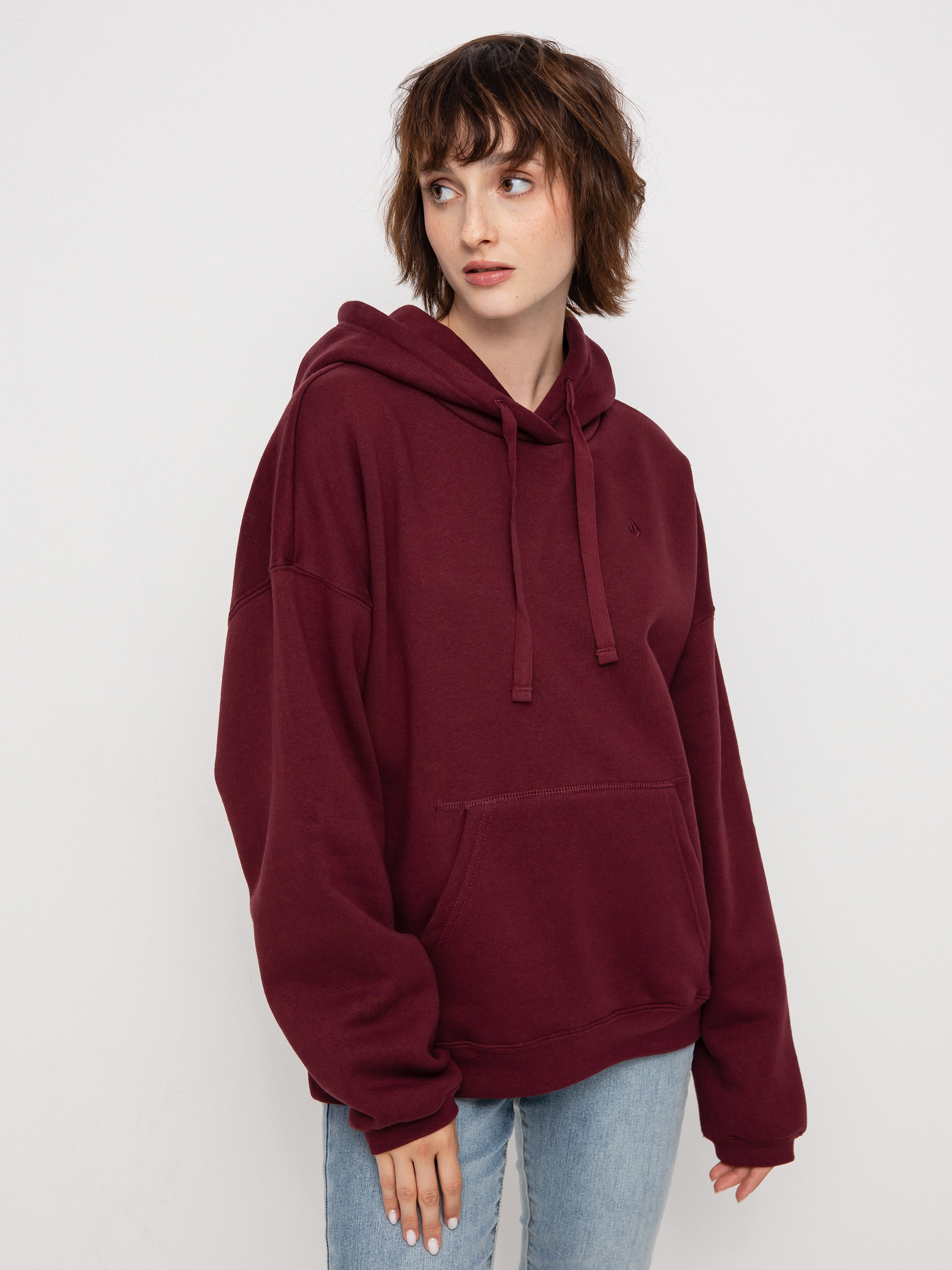 Volcom Stone Heart II Pulóver Wmn (burgundy)