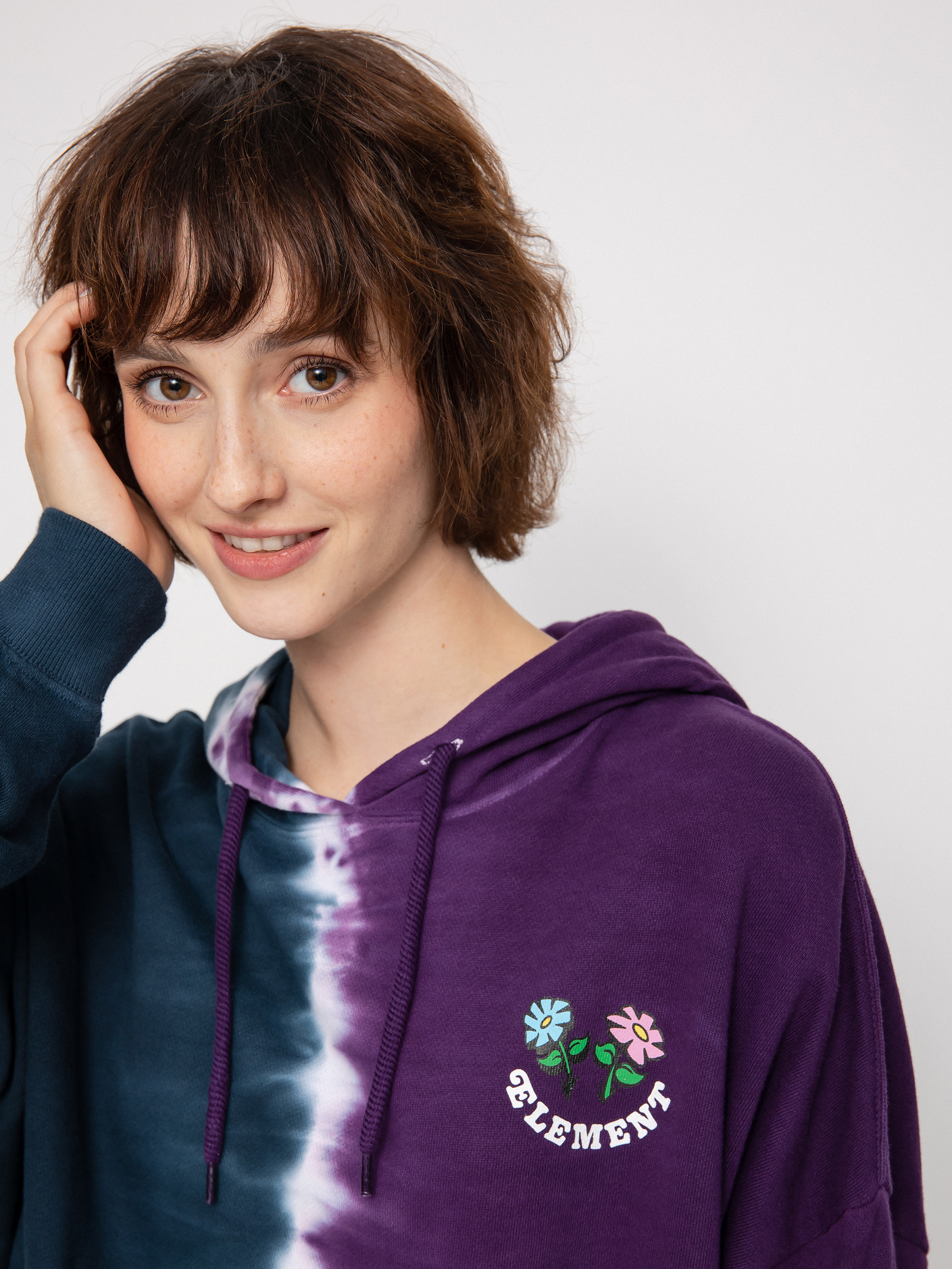 Element Smile Tie Dye HD Kapucnis pulóver Wmn (vertical dye)