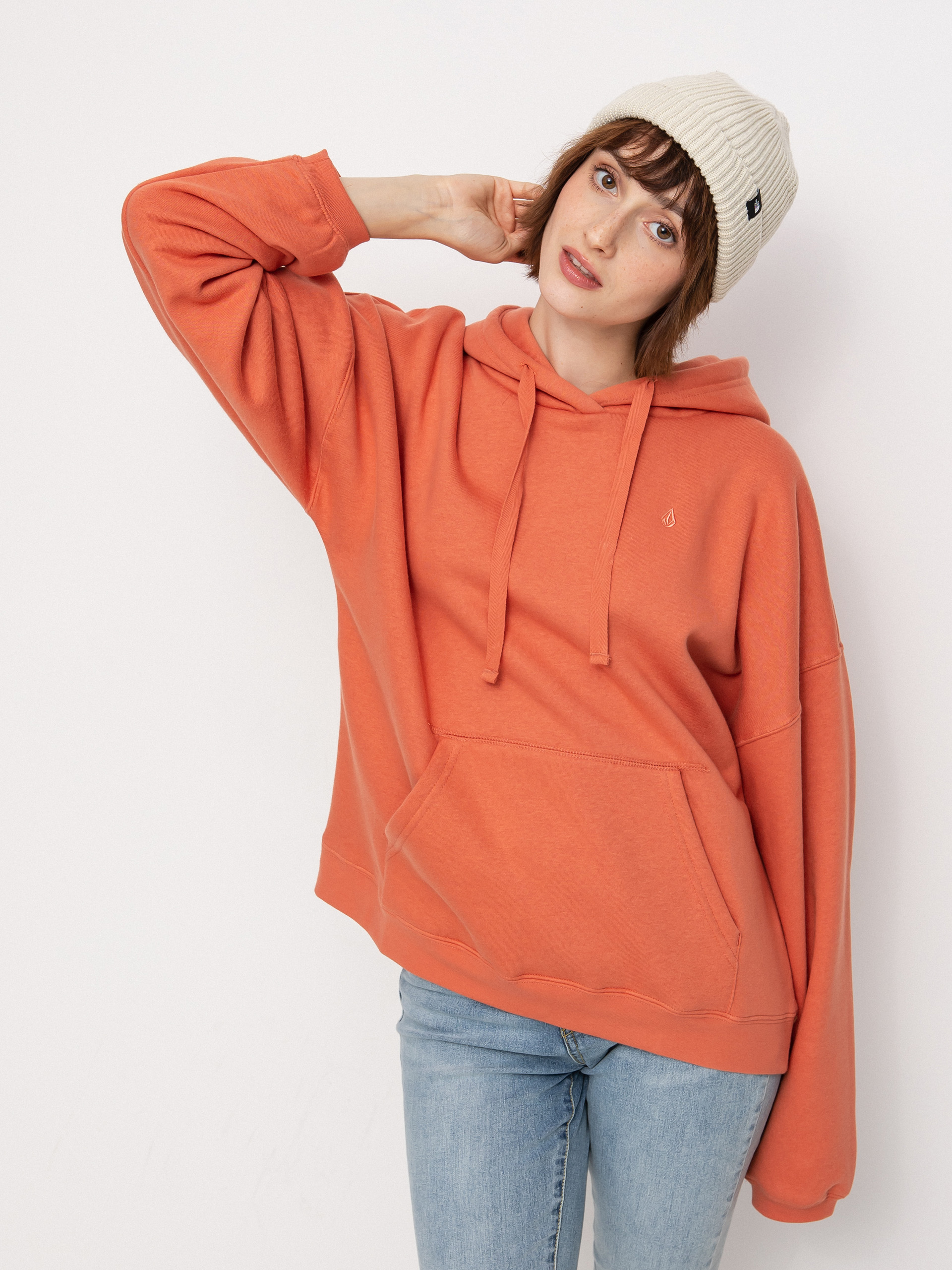 Volcom Stone Heart II Pulóver Wmn (terra cotta)