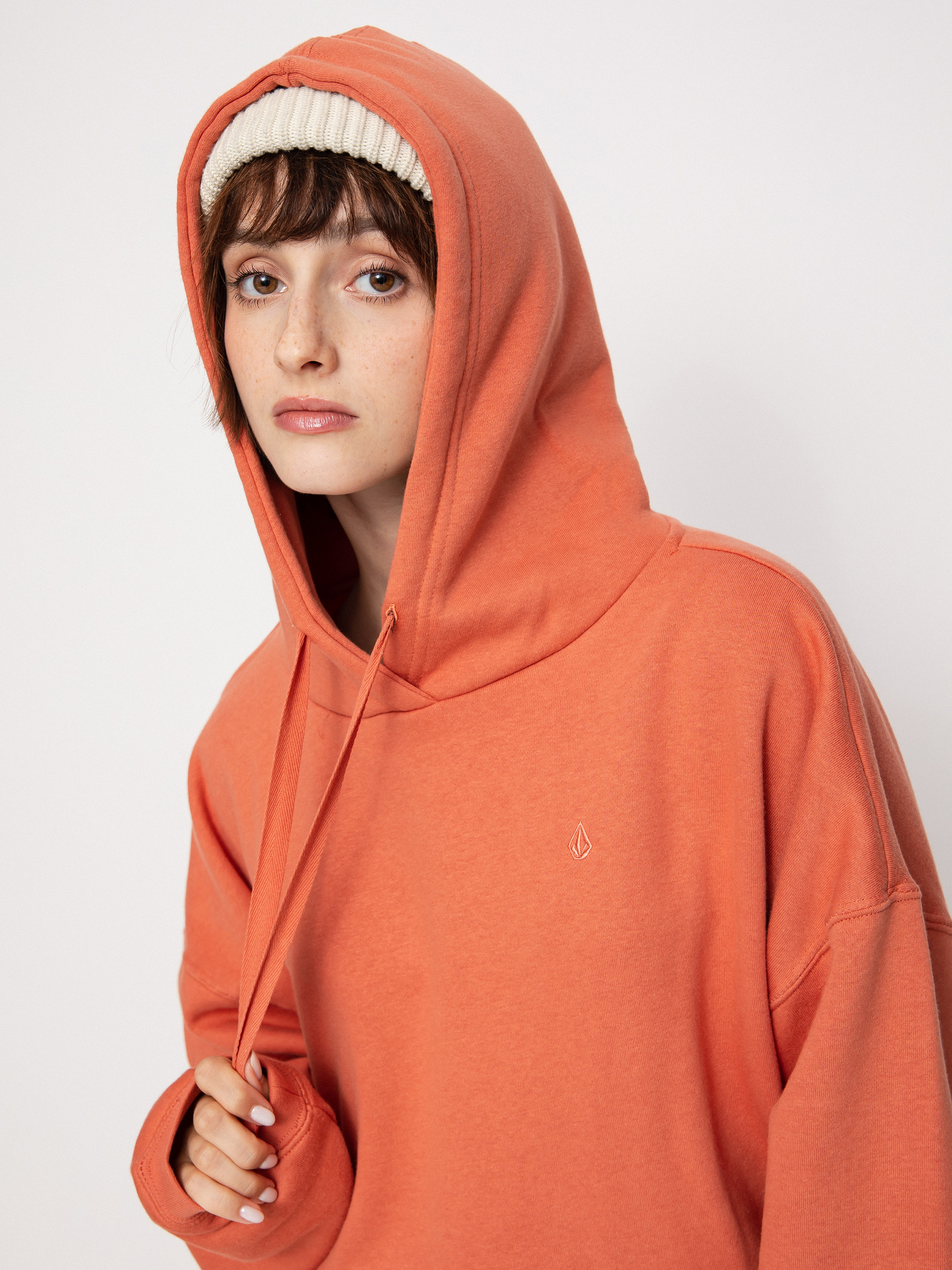 Volcom Stone Heart II Pulóver Wmn (terra cotta)