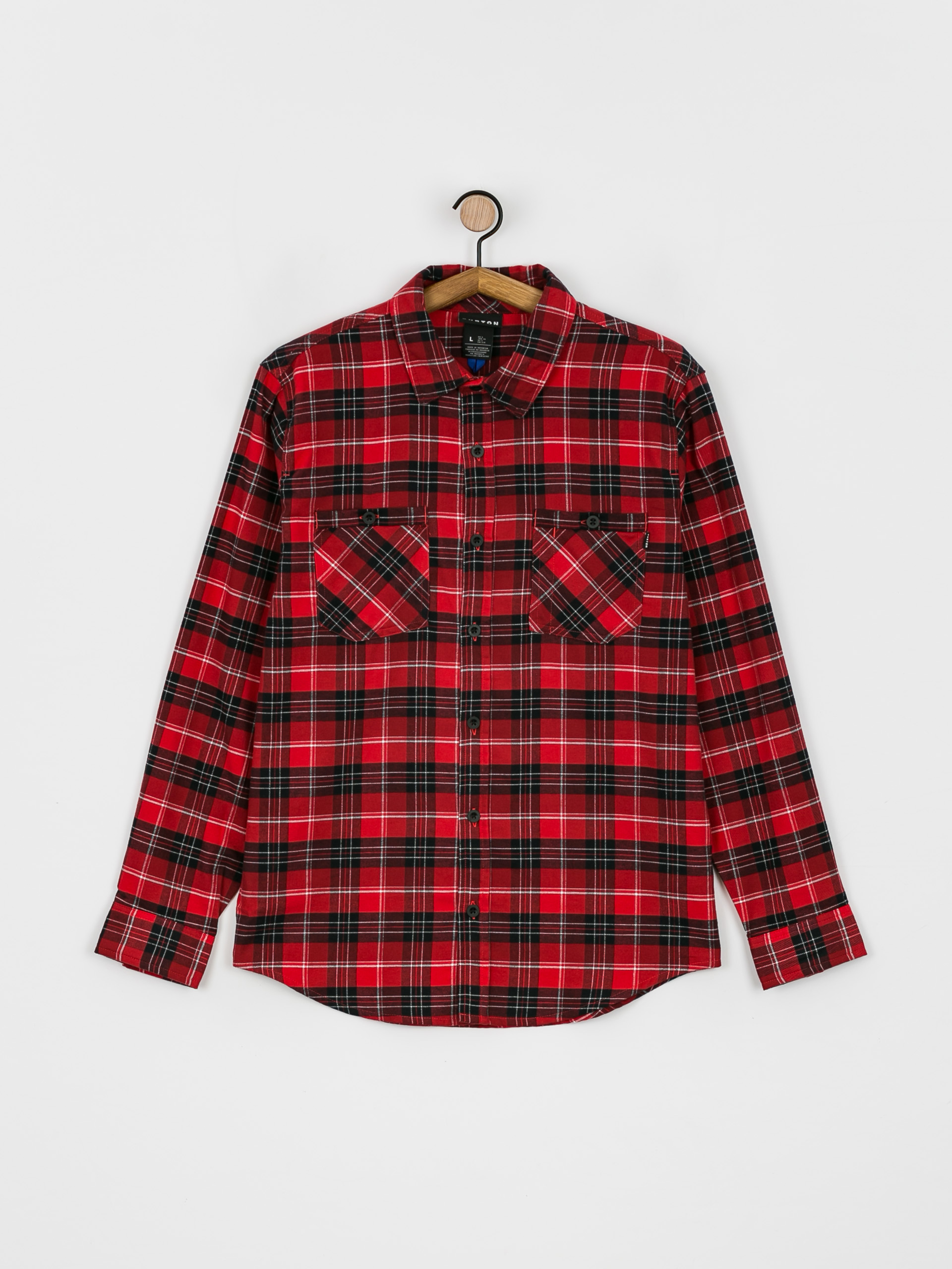 Burton Favorite Flannel Ing (tomato bradley plaid)