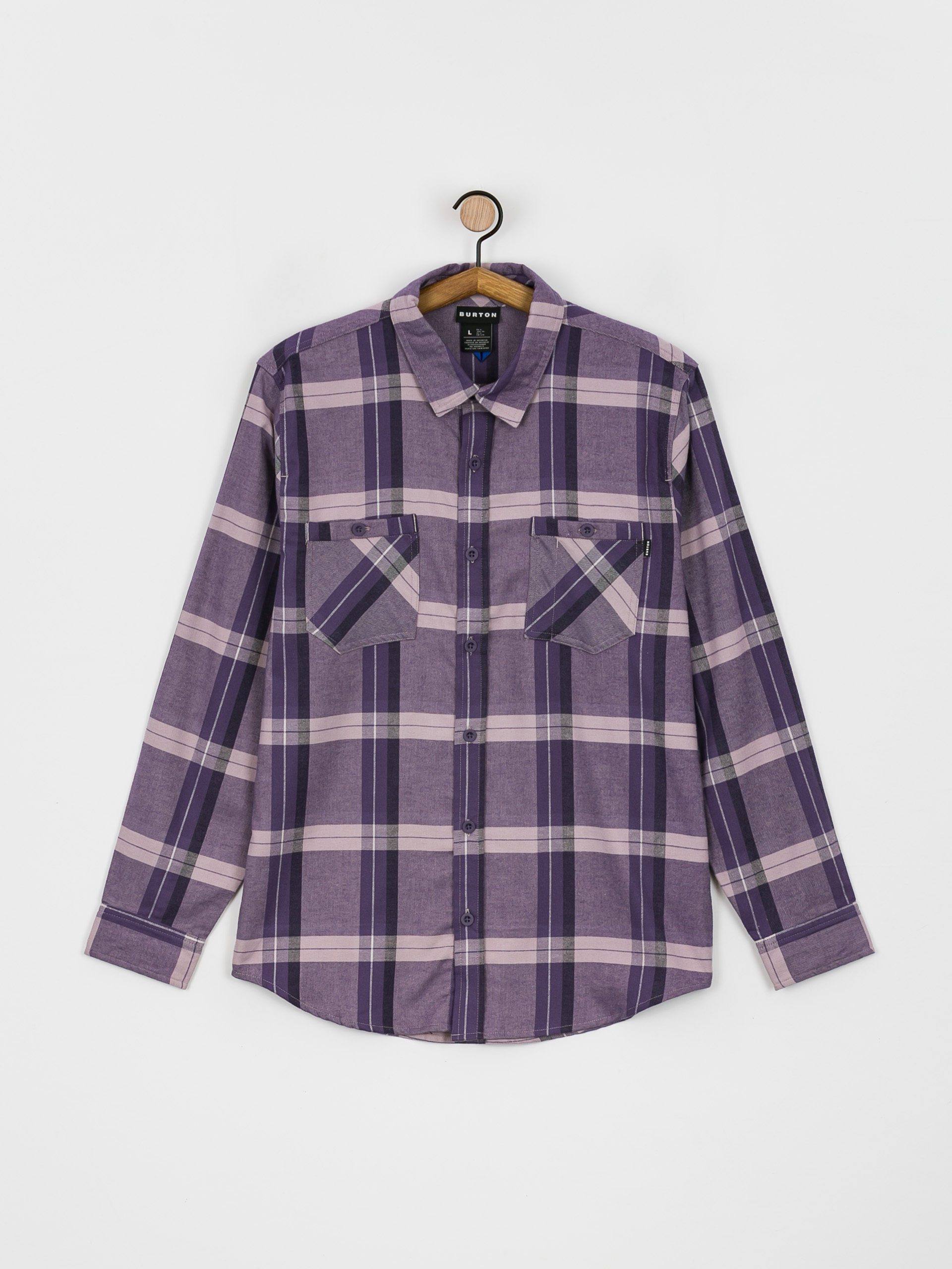Burton Favorite Flannel Ing (elderberry sparse plaid)