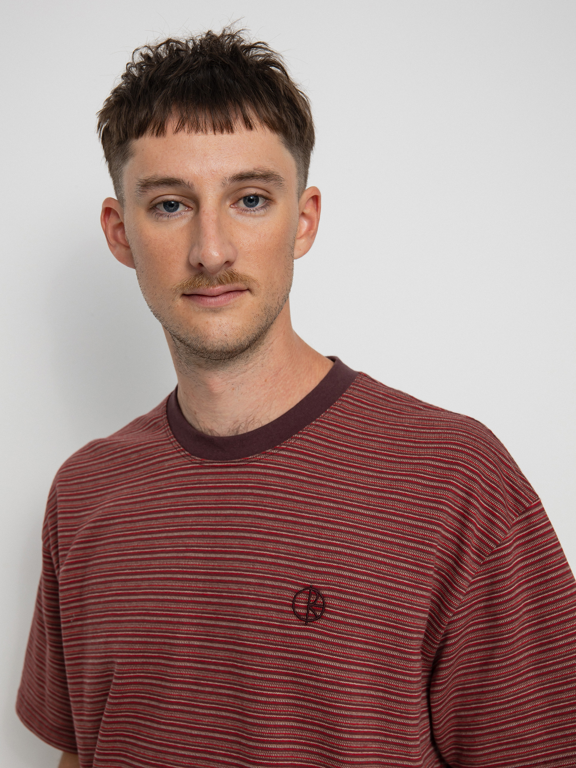 Polar Skate Dizzy Stripe Póló (bordeaux)