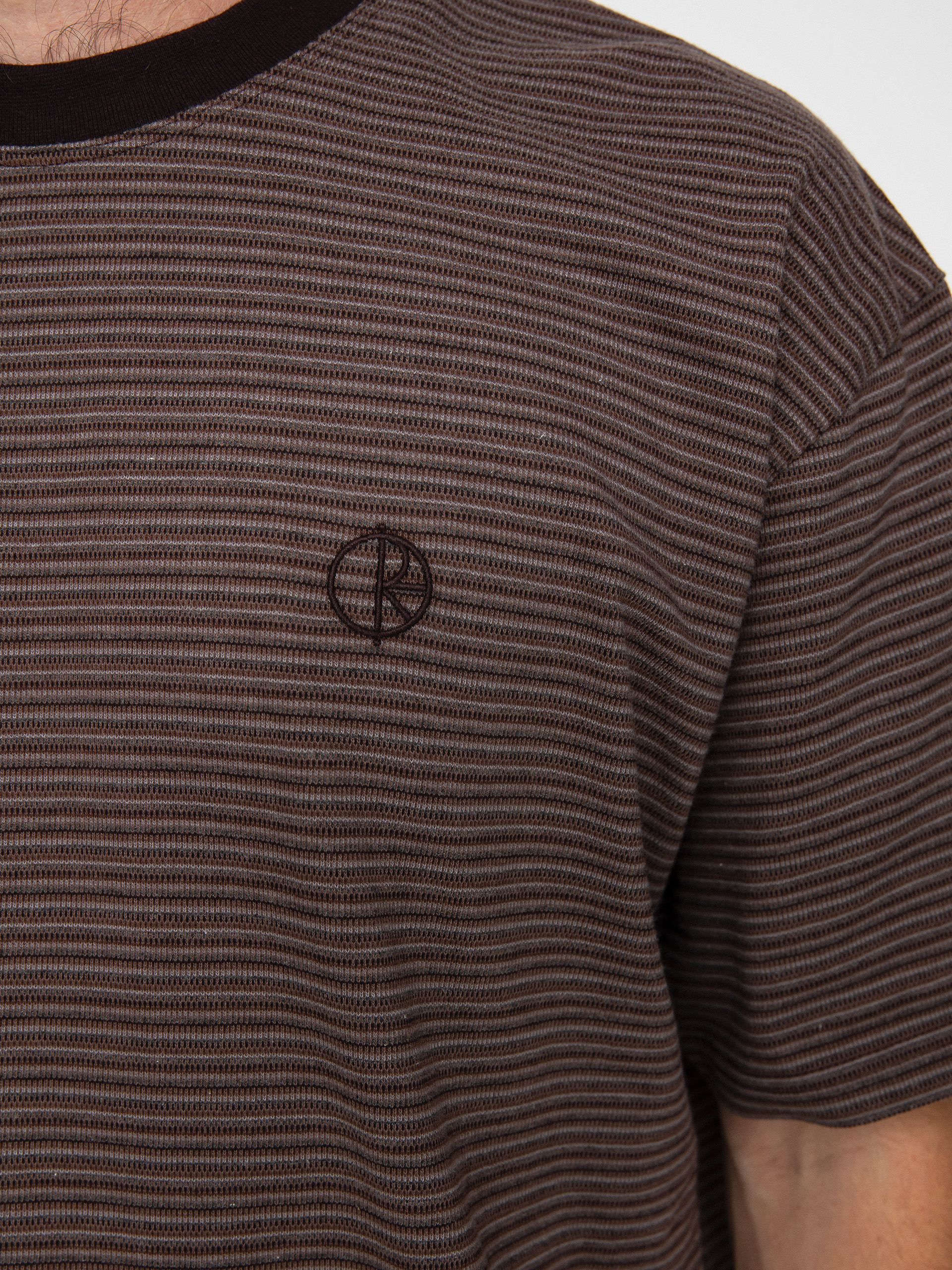 Polar Skate Dizzy Stripe Póló (chocolate)