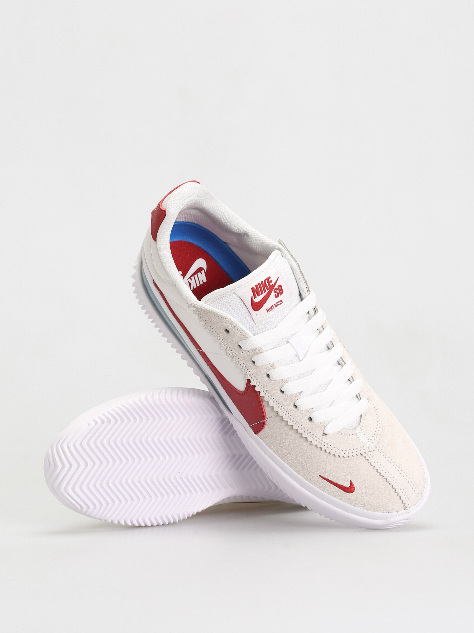 Nike SB BRSB Eco Cipők (white/varsity red varsity royal white)