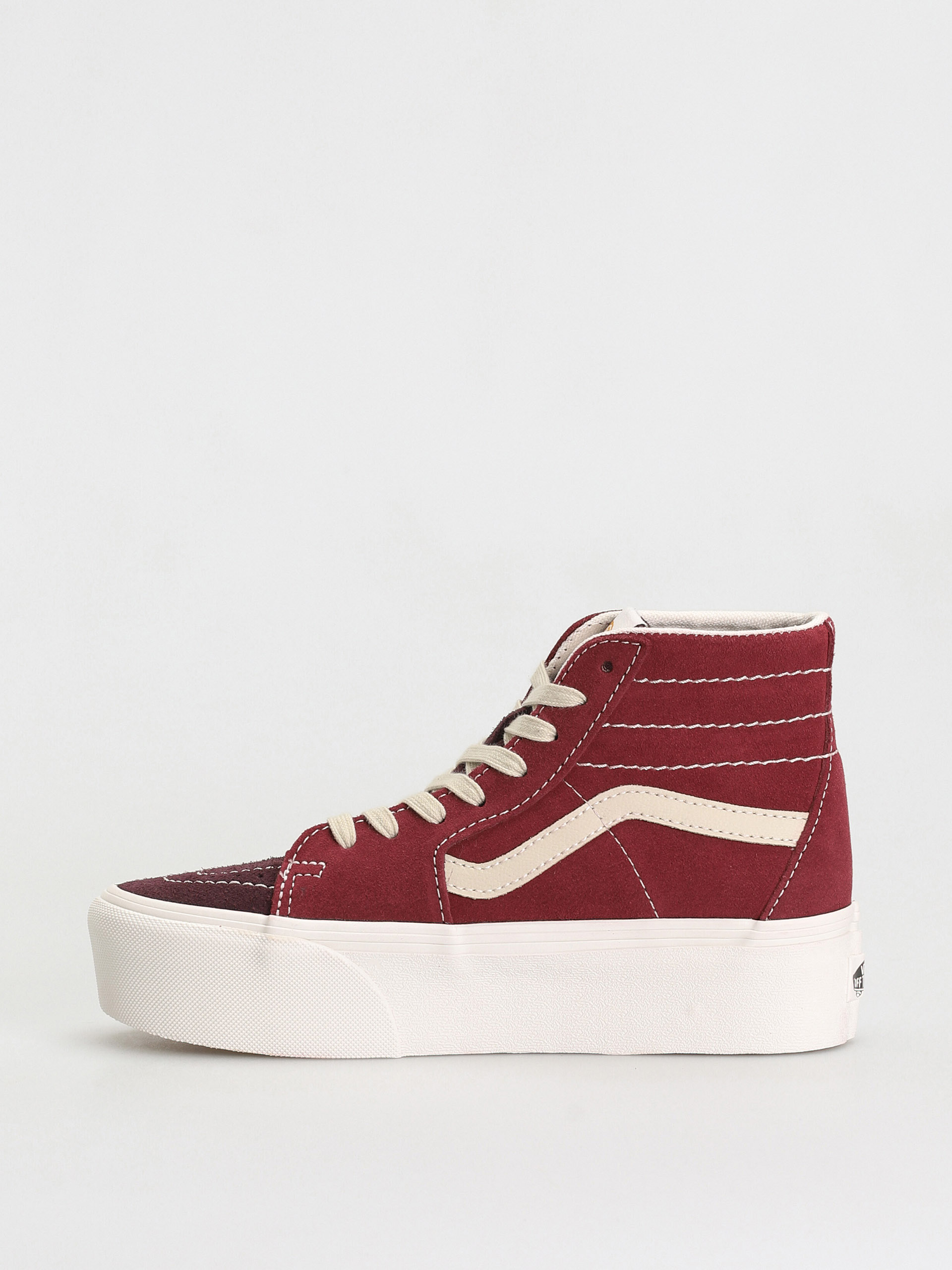 Vans Sk8 Hi Tapered Stackform Cipők (varsity suede tawny port)