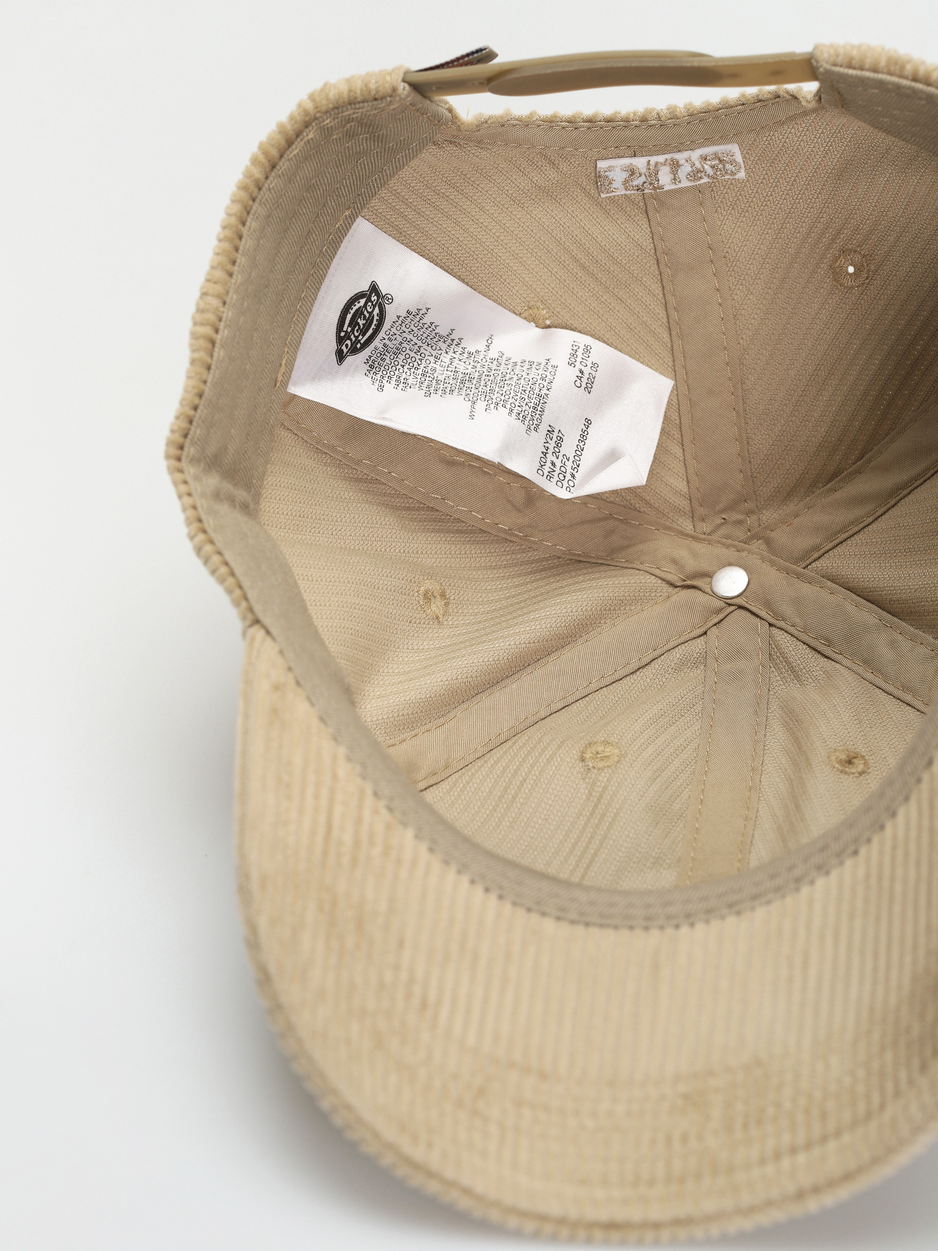 Dickies Hardwick Cord Baseball sapka (khaki)