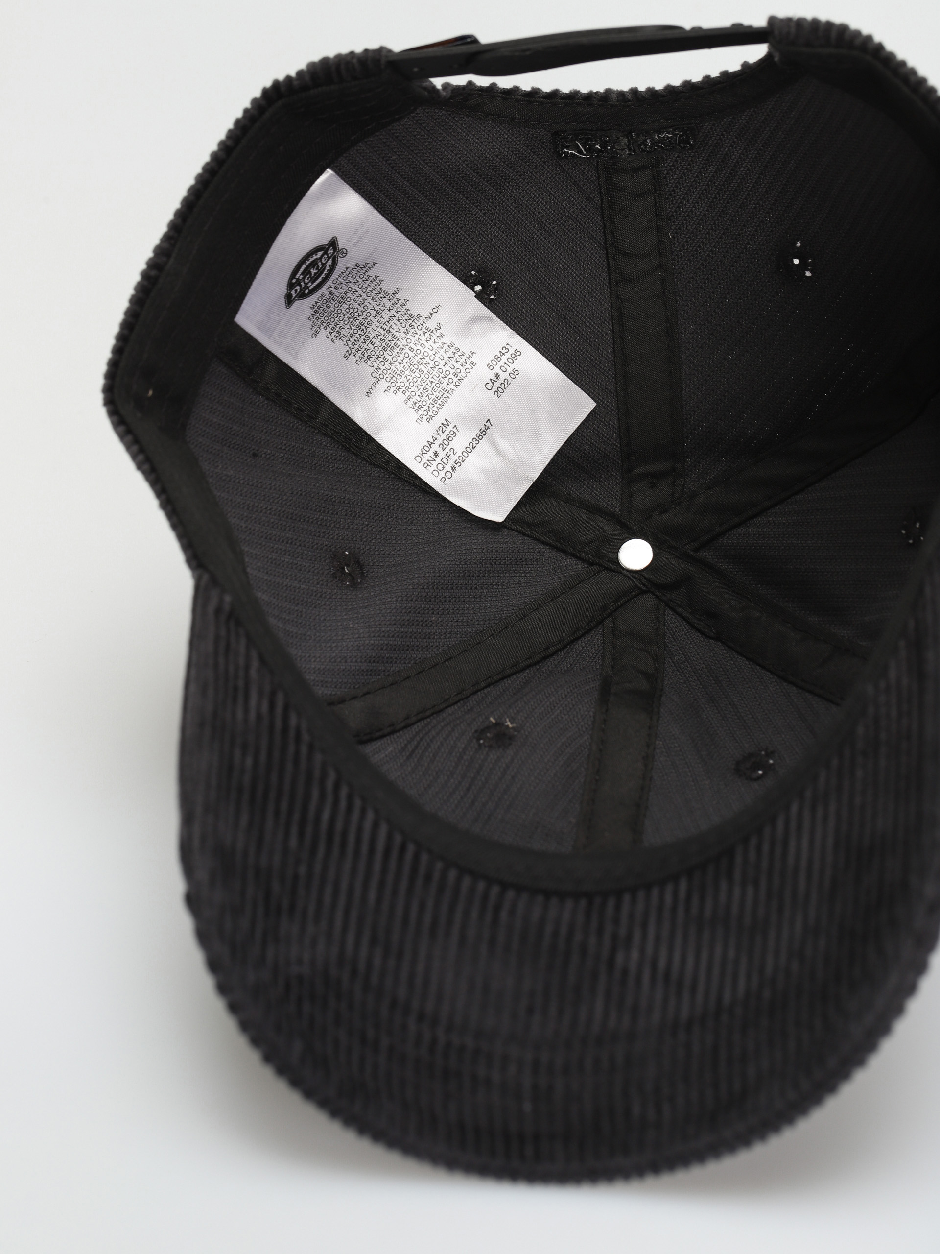 Dickies Hardwick Cord Baseball sapka (black)