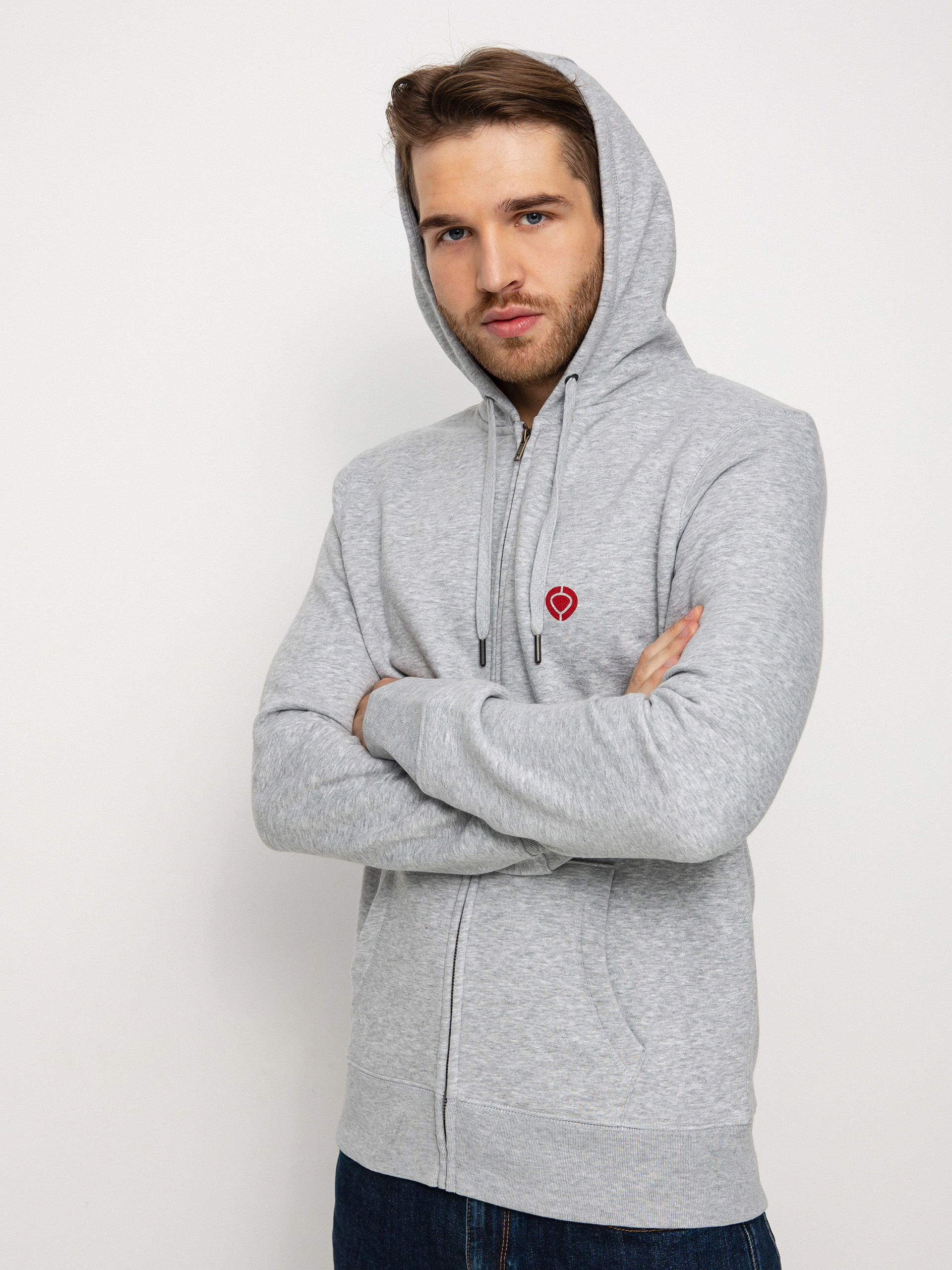 Circa Money Zip Pulóver (athletic grey)