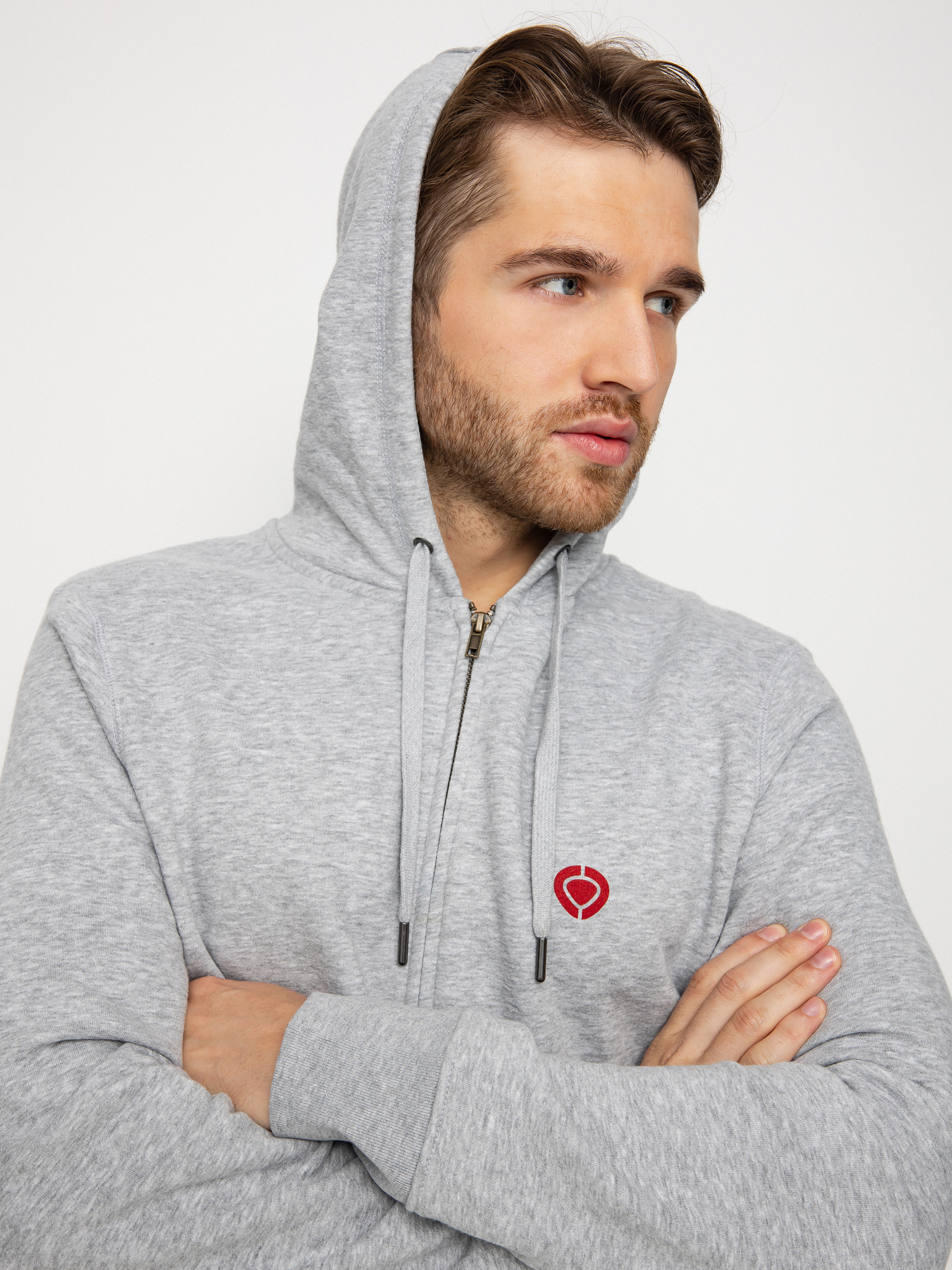 Circa Money Zip Pulóver (athletic grey)