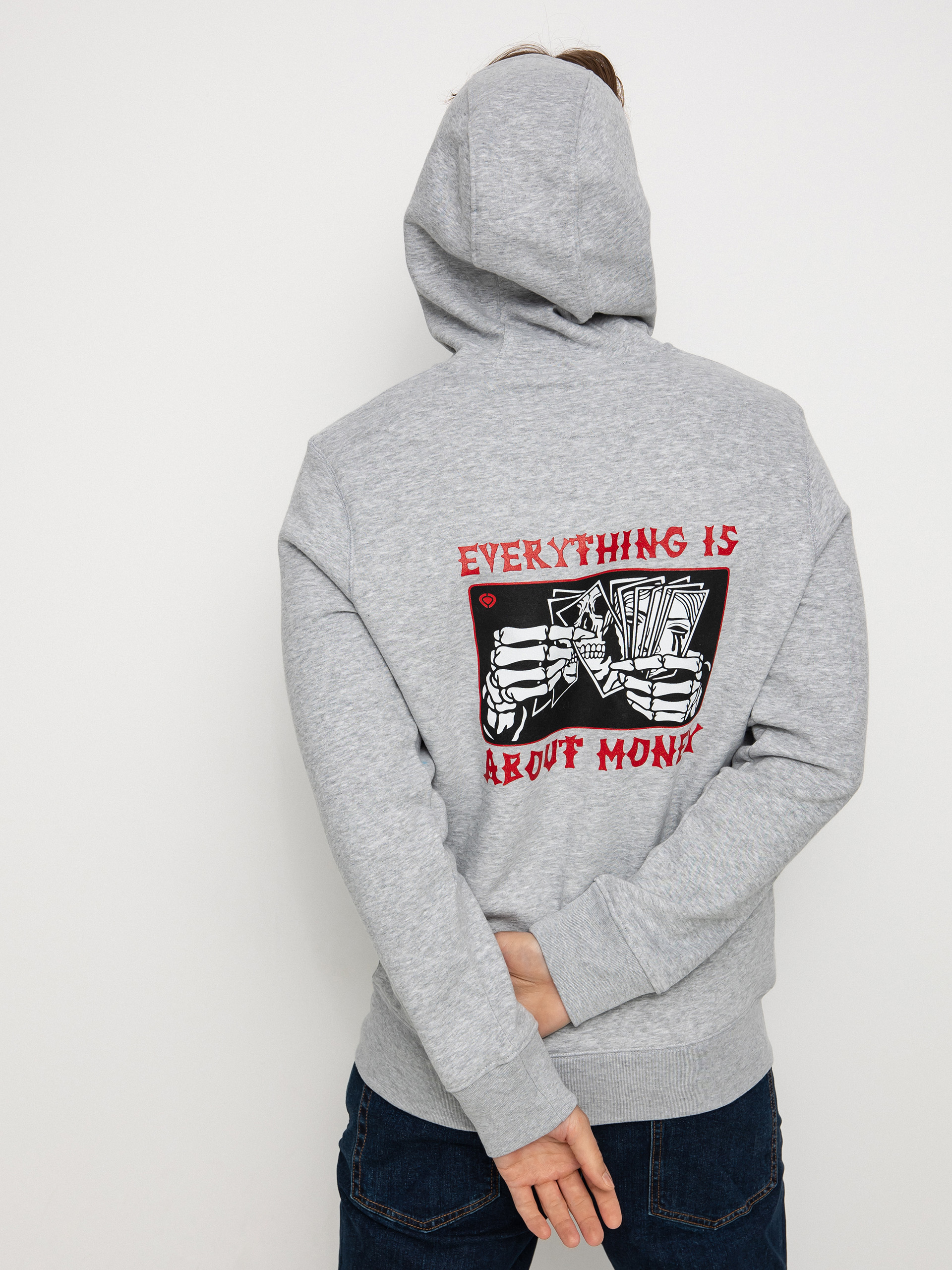 Circa Money Zip Pulóver (athletic grey)