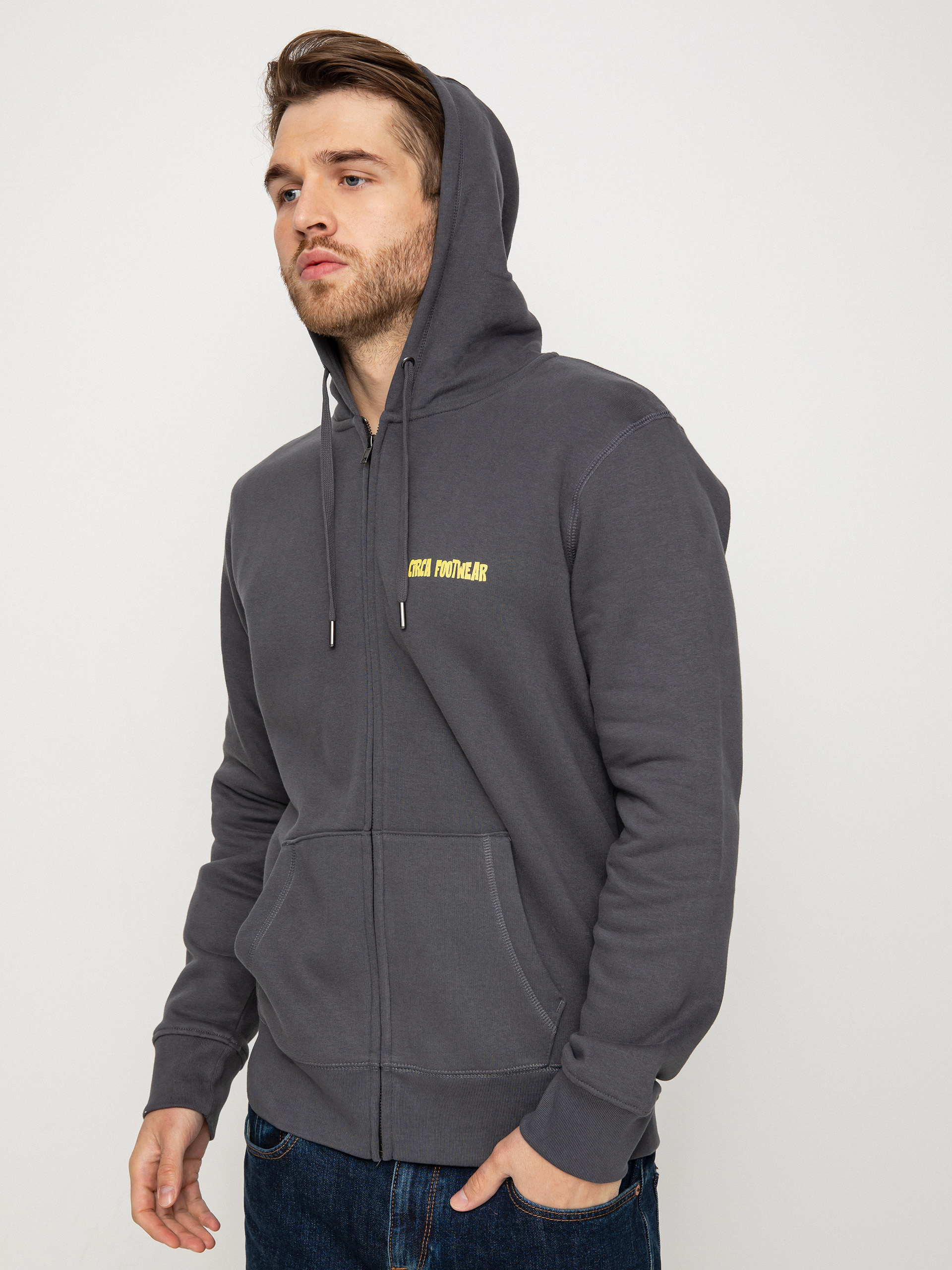 Circa Shr Cheese Zip Pulóver (charcoal)