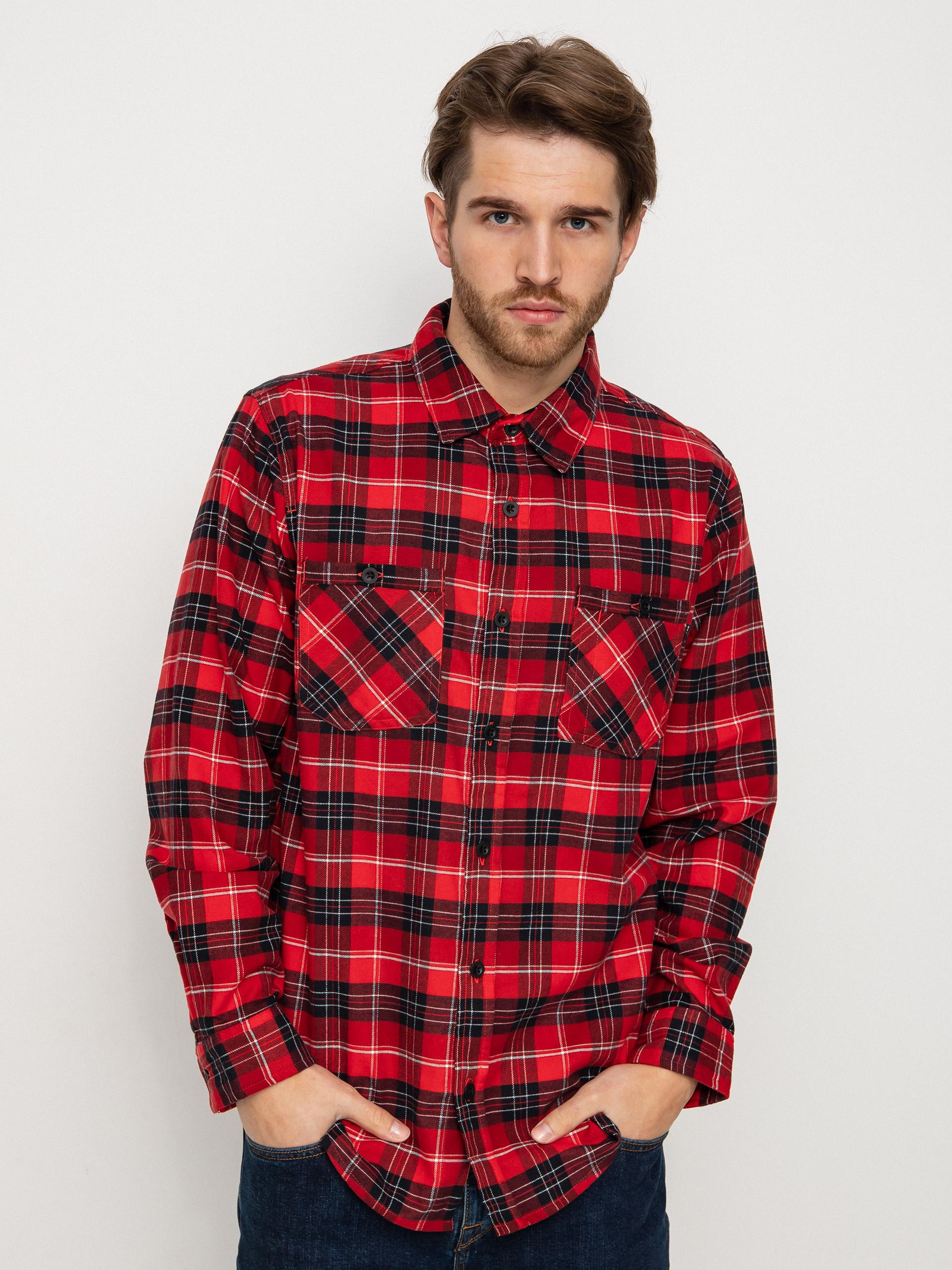 Burton Favorite Flannel Ing (tomato bradley plaid)