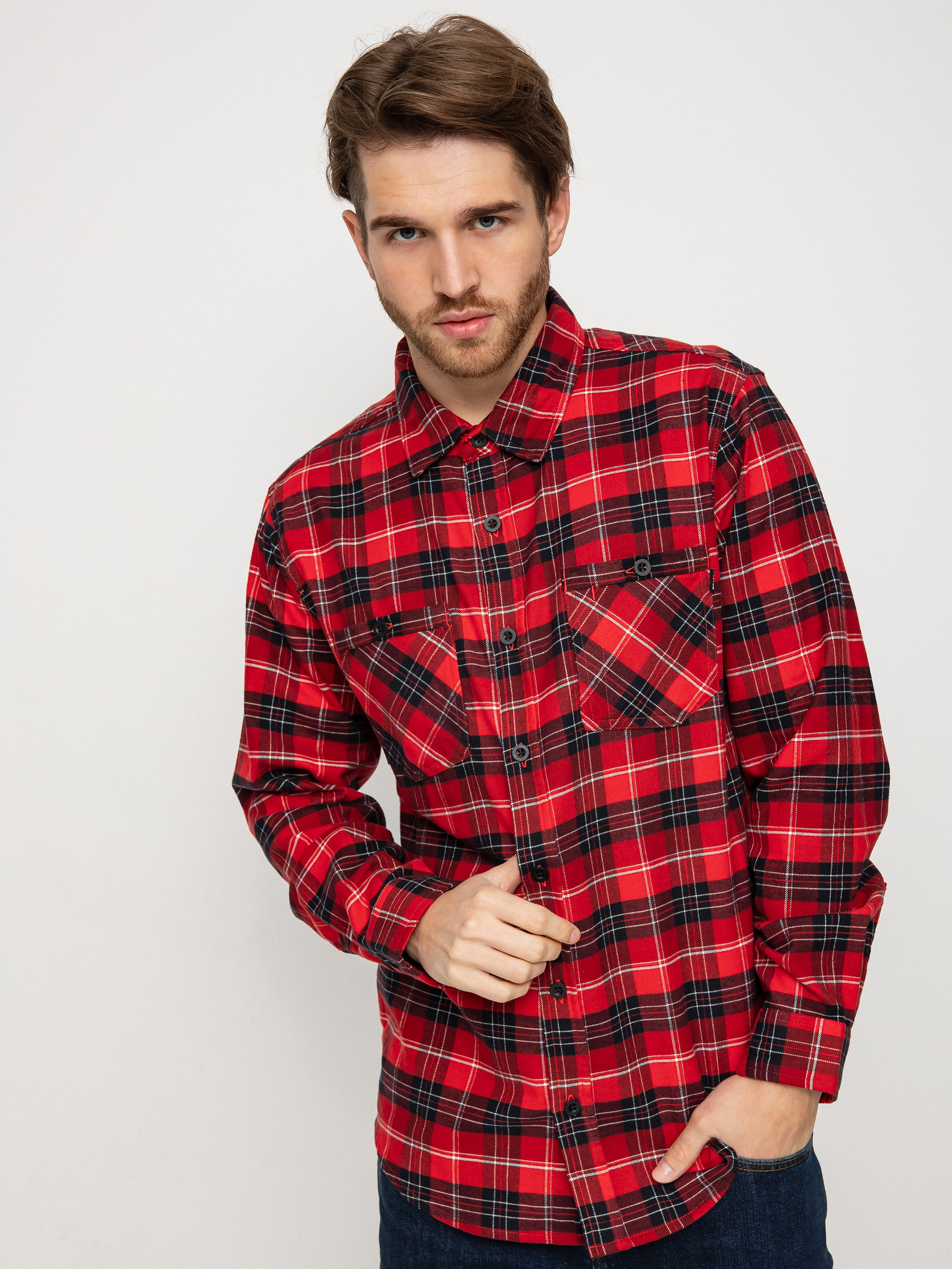 Burton Favorite Flannel Ing (tomato bradley plaid)
