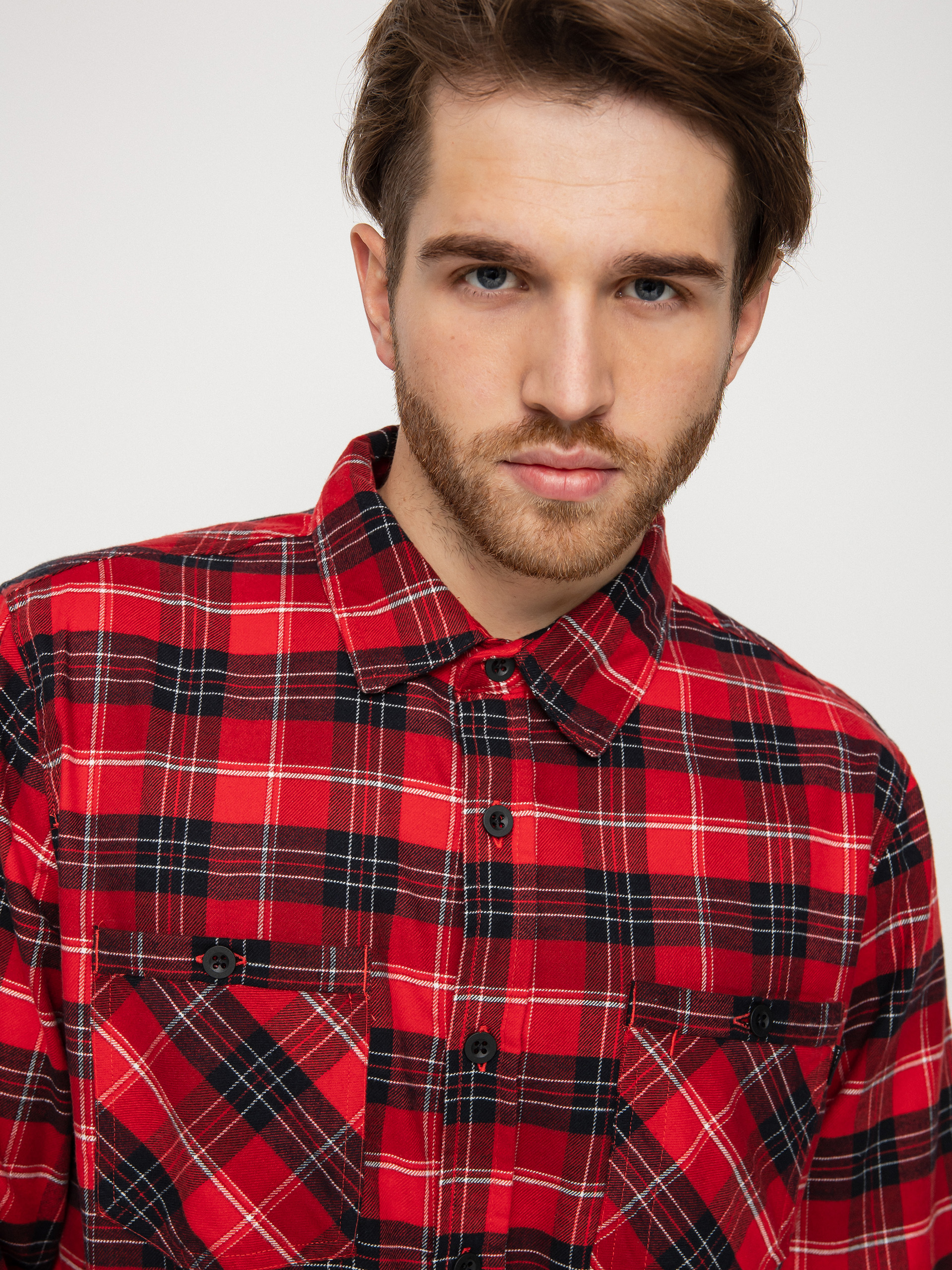 Burton Favorite Flannel Ing (tomato bradley plaid)