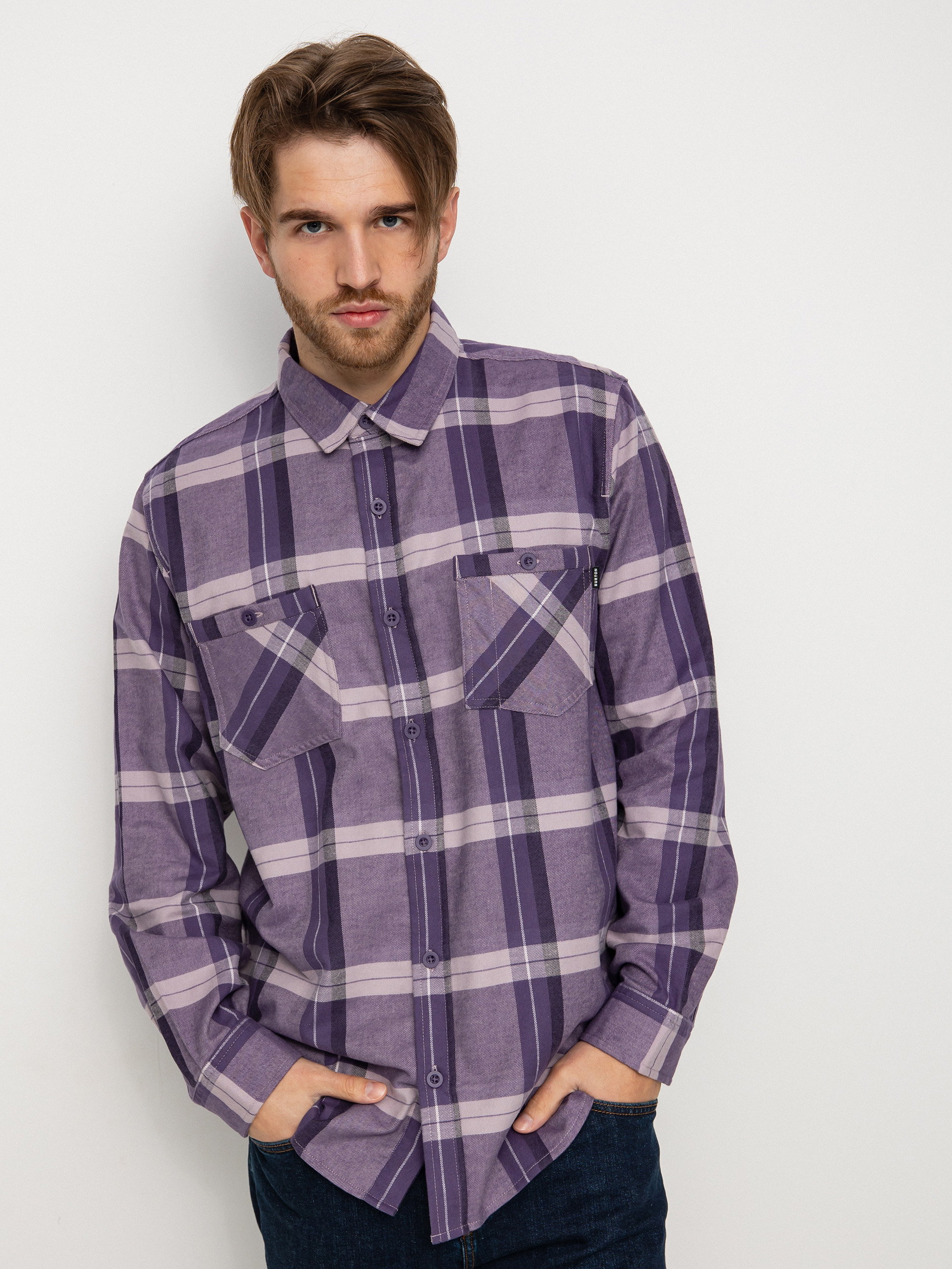 Burton Favorite Flannel Ing (elderberry sparse plaid)