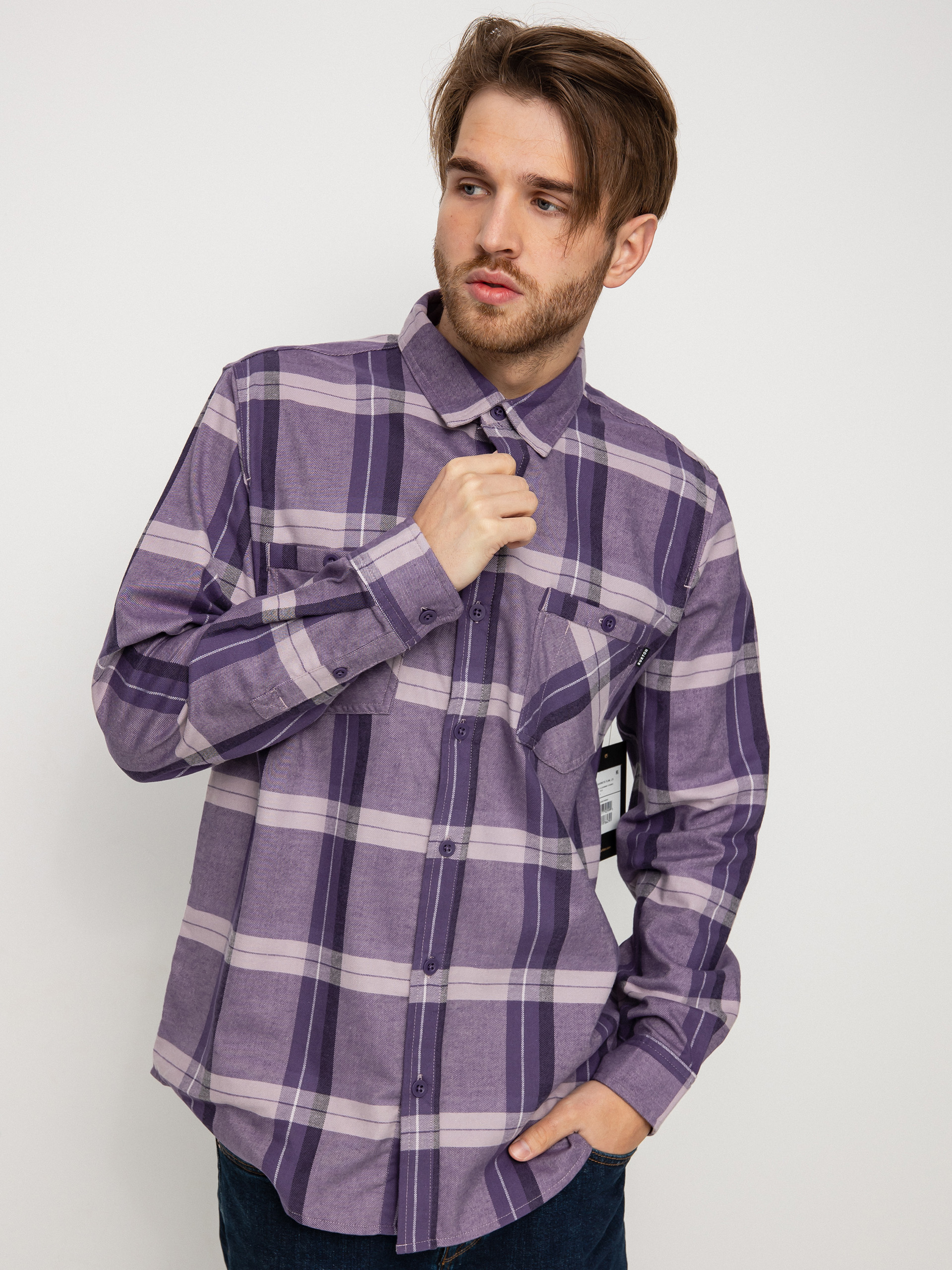 Burton Favorite Flannel Ing (elderberry sparse plaid)