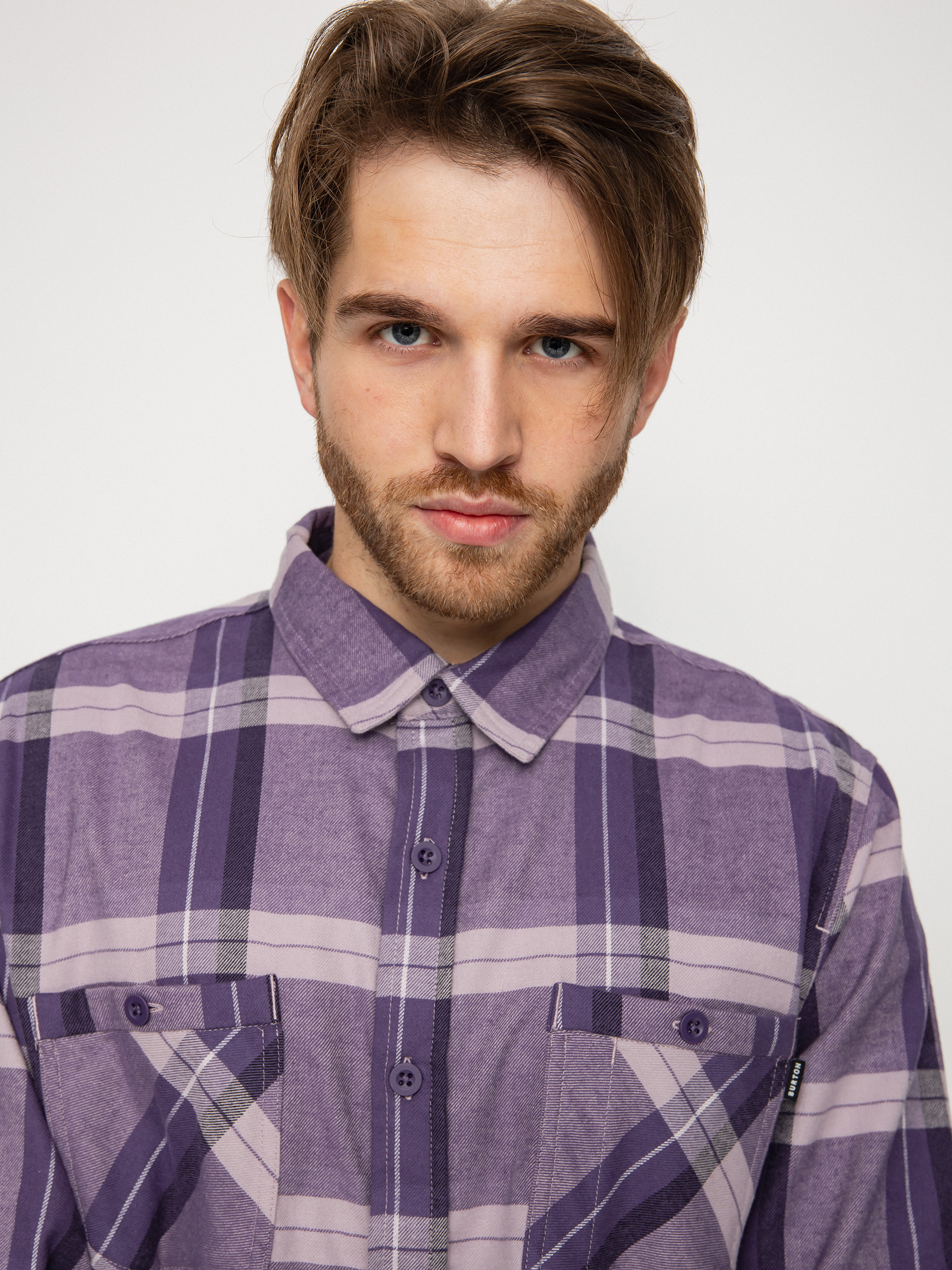 Burton Favorite Flannel Ing (elderberry sparse plaid)