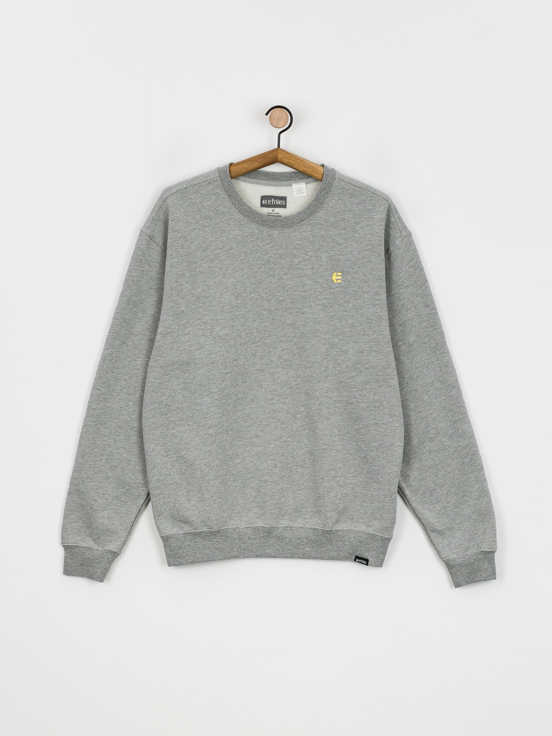Etnies Icon Crew Pulóver (grey/yellow)