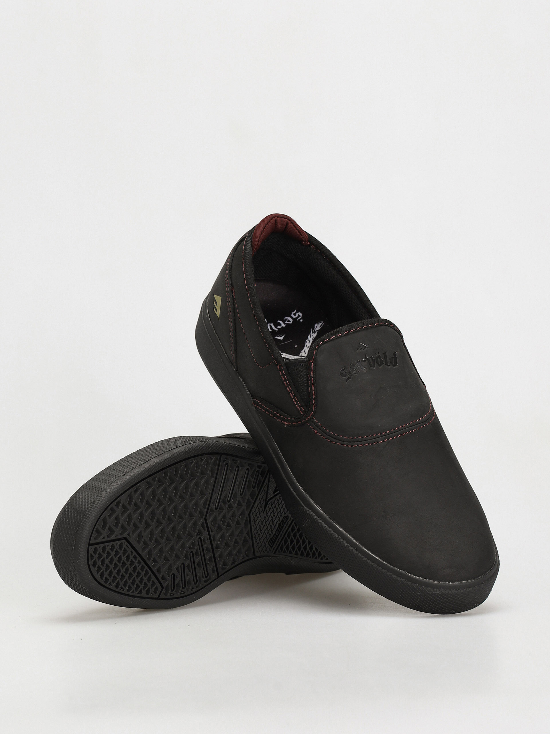 Emerica Wino G6 Slip Cup Cipők (black/black/red)