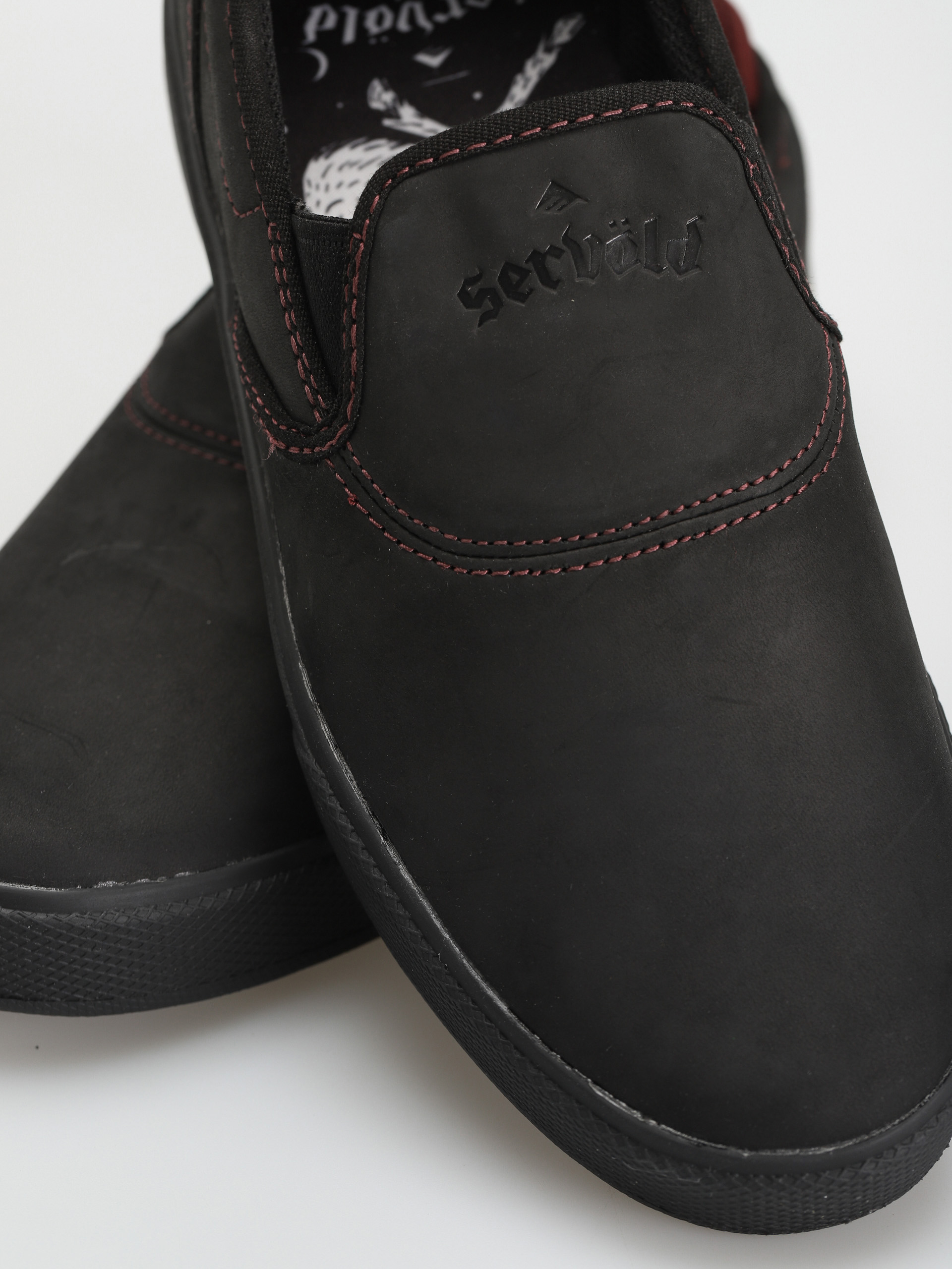 Emerica Wino G6 Slip Cup Cipők (black/black/red)