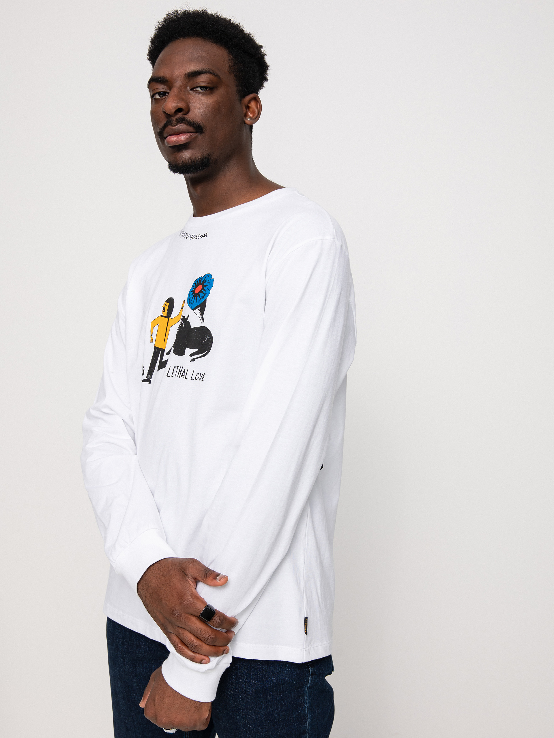 Volcom Fa Bob Mollema Hosszú ujjú felső (white)