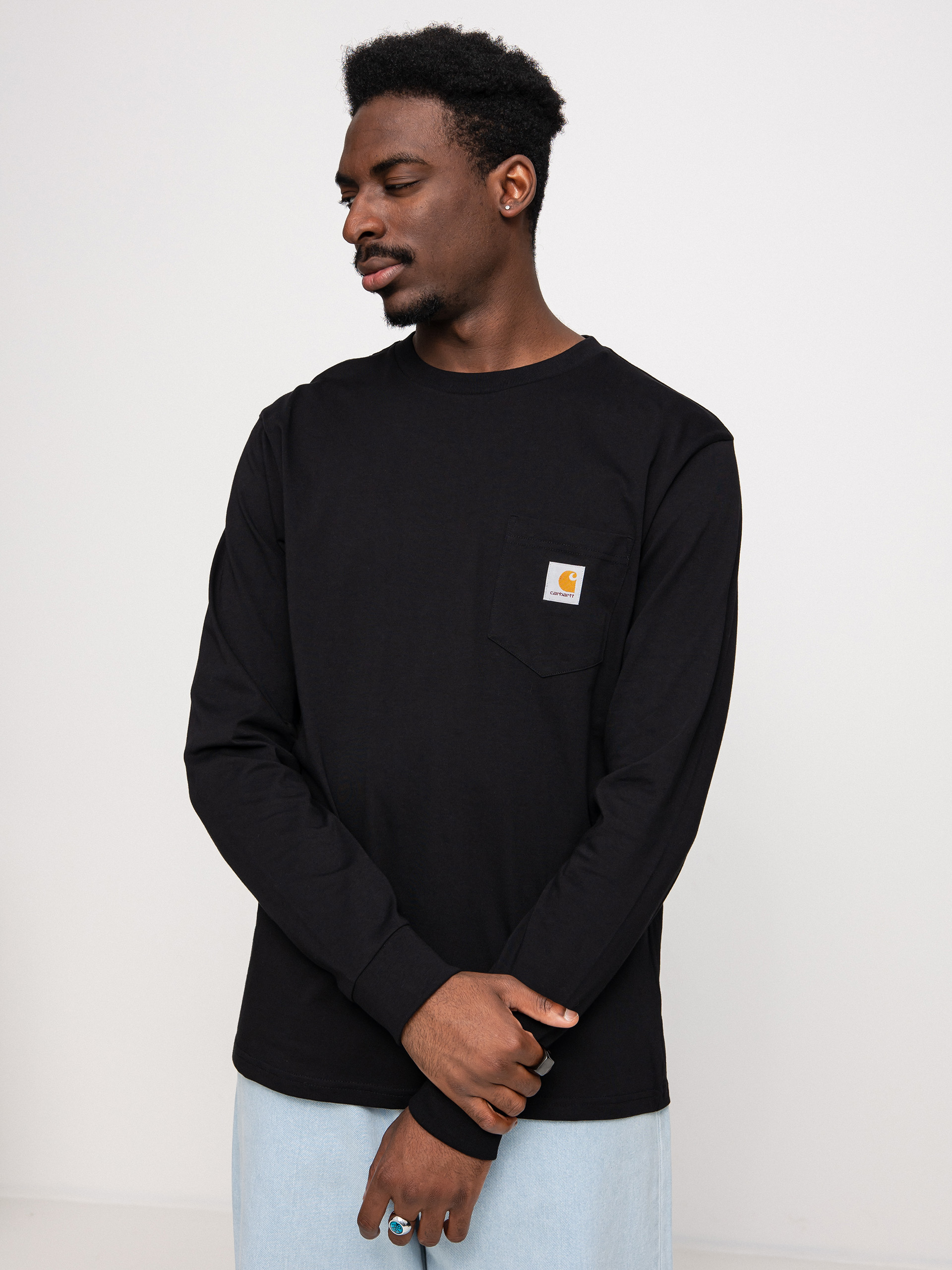 Carhartt WIP Pocket Hosszú ujjú felső (black)