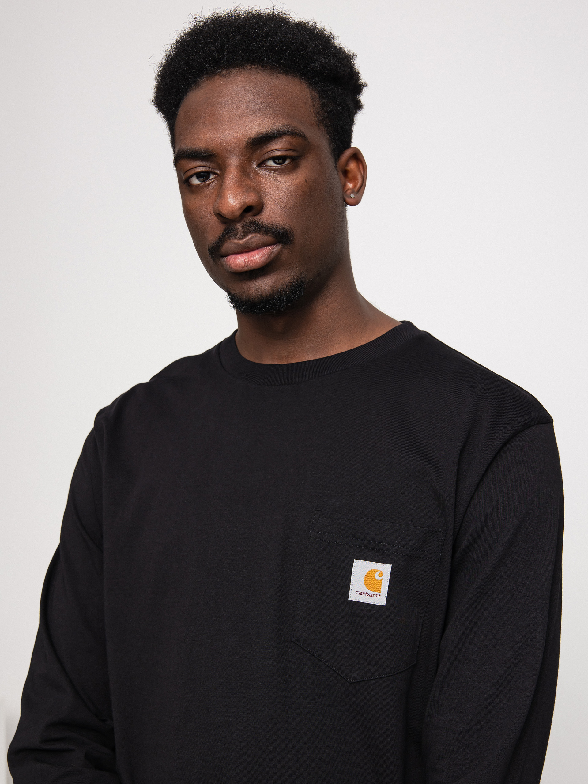 Carhartt WIP Pocket Hosszú ujjú felső (black)