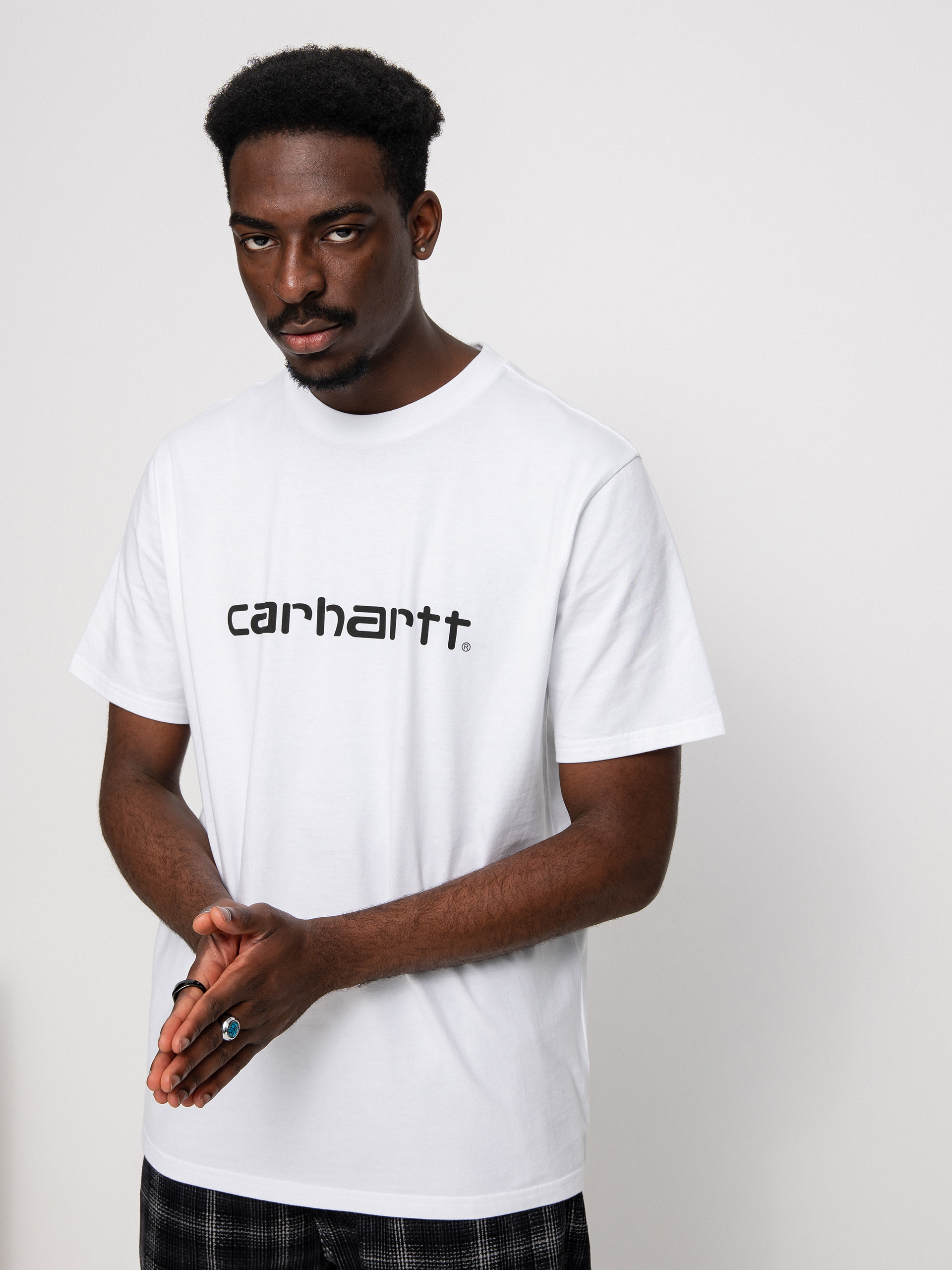 Carhartt WIP Script Póló (white/black)