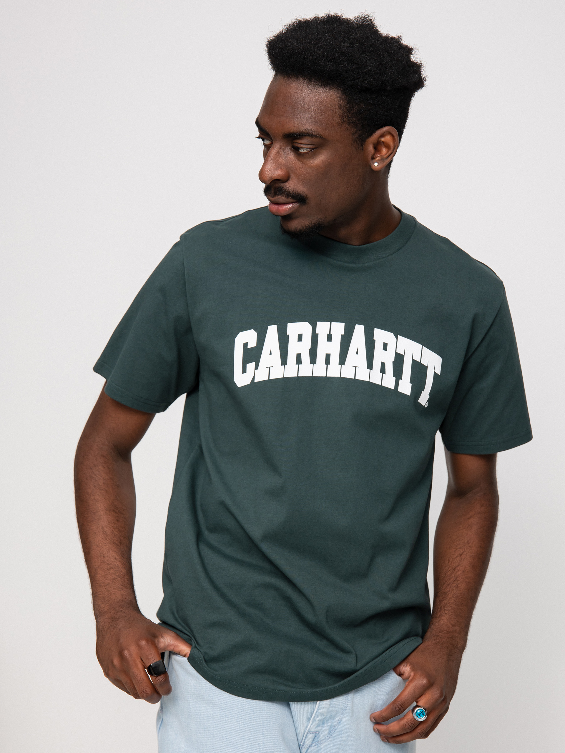 Carhartt WIP University póló (juniper/white)