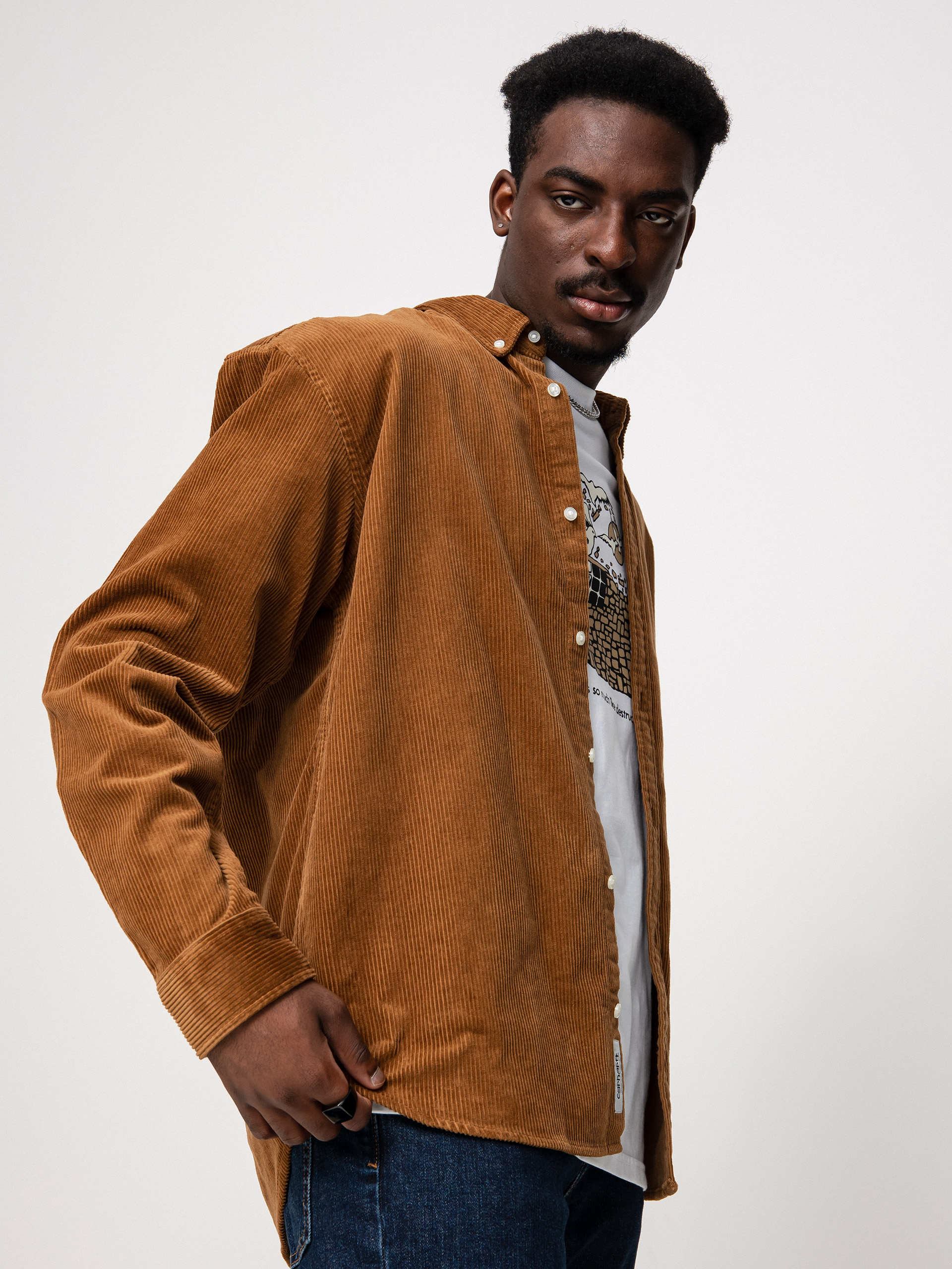 Carhartt WIP Madison Cord Ing (hamilton brown/black)