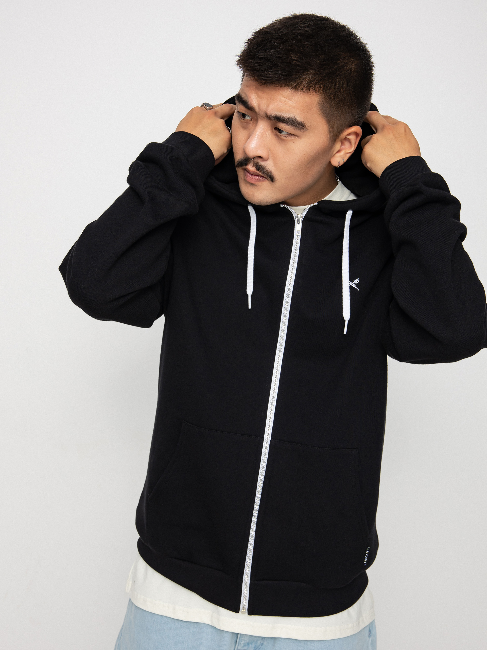 Iriedaily Mini Flag 2 Zip Pulóver (black)