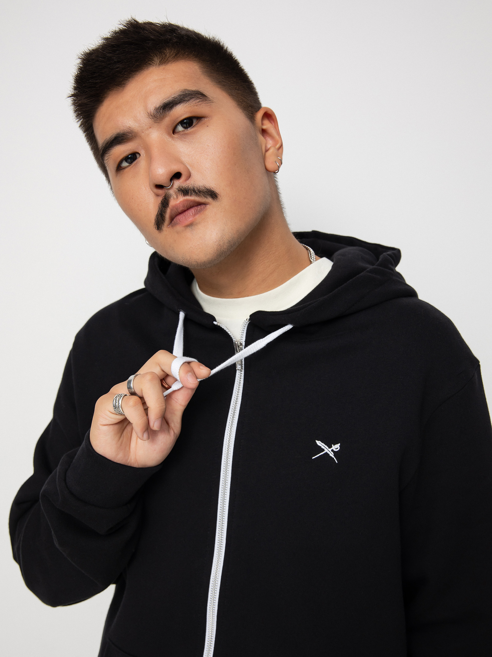 Iriedaily Mini Flag 2 Zip Pulóver (black)