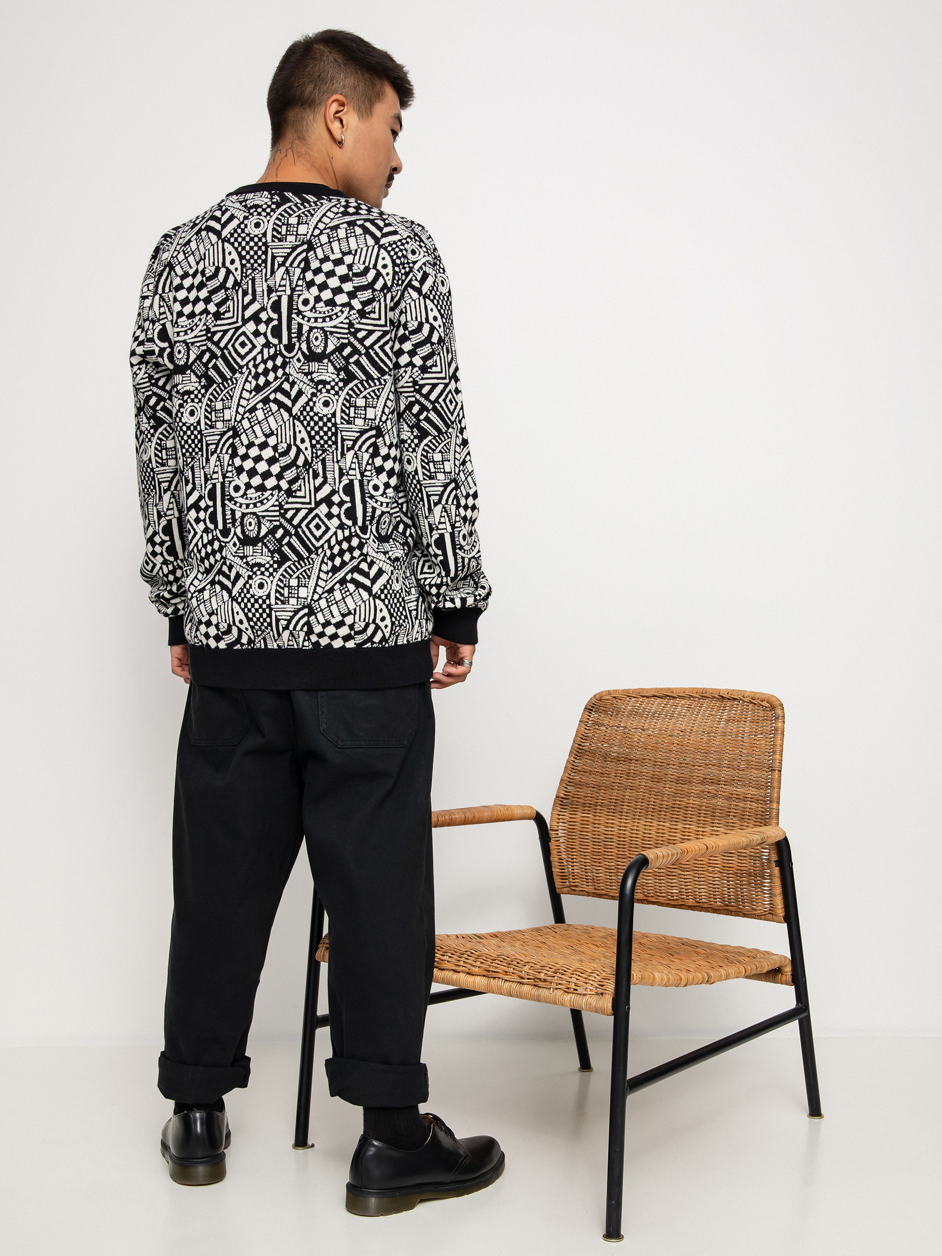 Iriedaily Crazy Fresh Pulóver (black white)