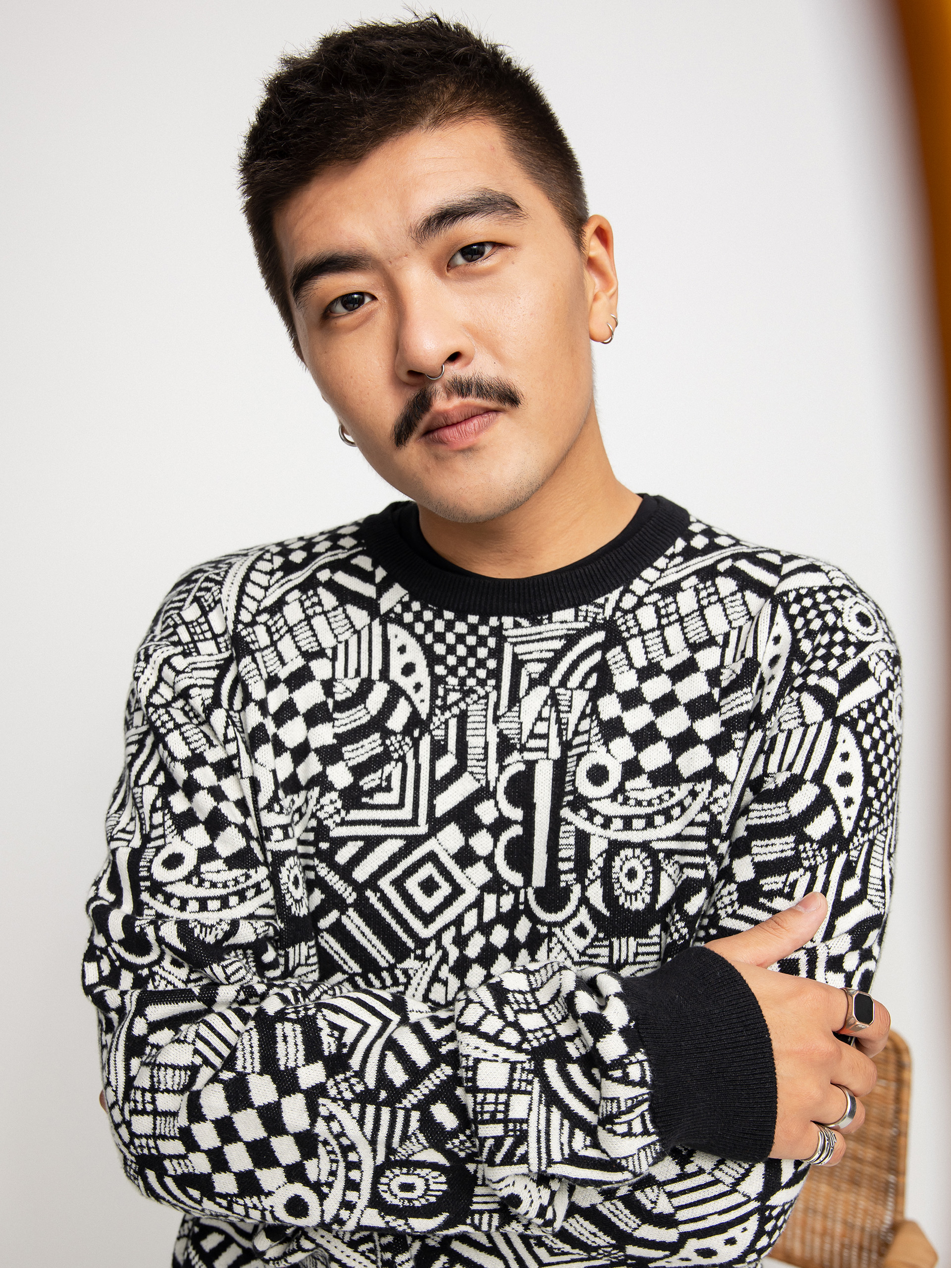 Iriedaily Crazy Fresh Pulóver (black white)