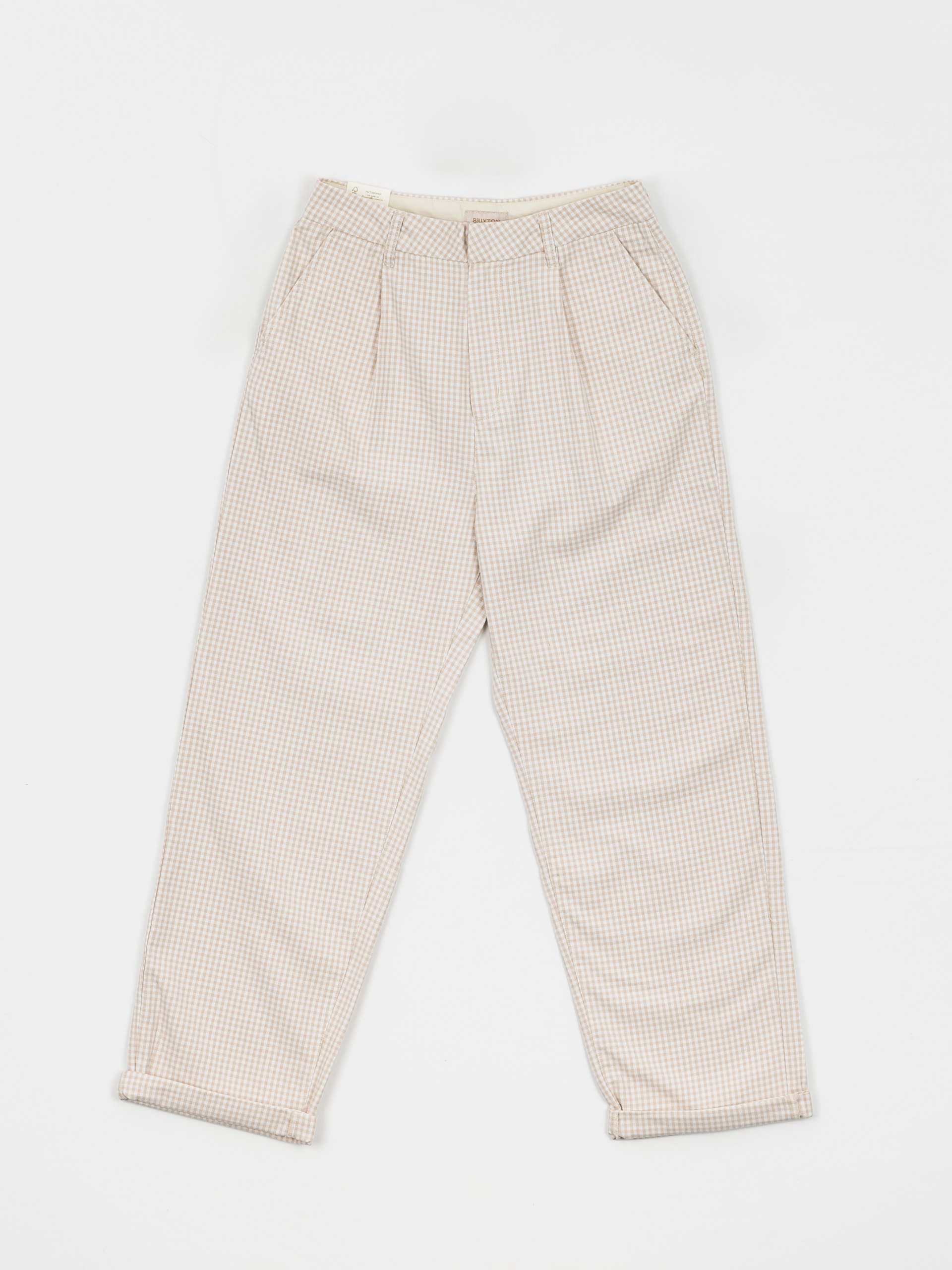 Brixton Victory Trouser Kisnadrág Wmn (beige gingham)