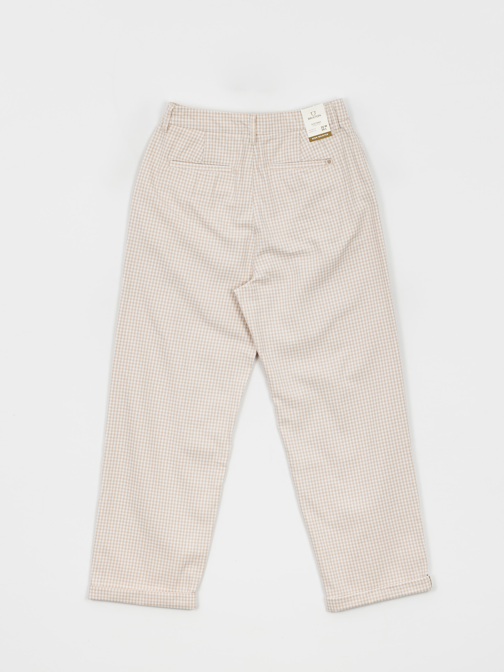 Brixton Victory Trouser Kisnadrág Wmn (beige gingham)