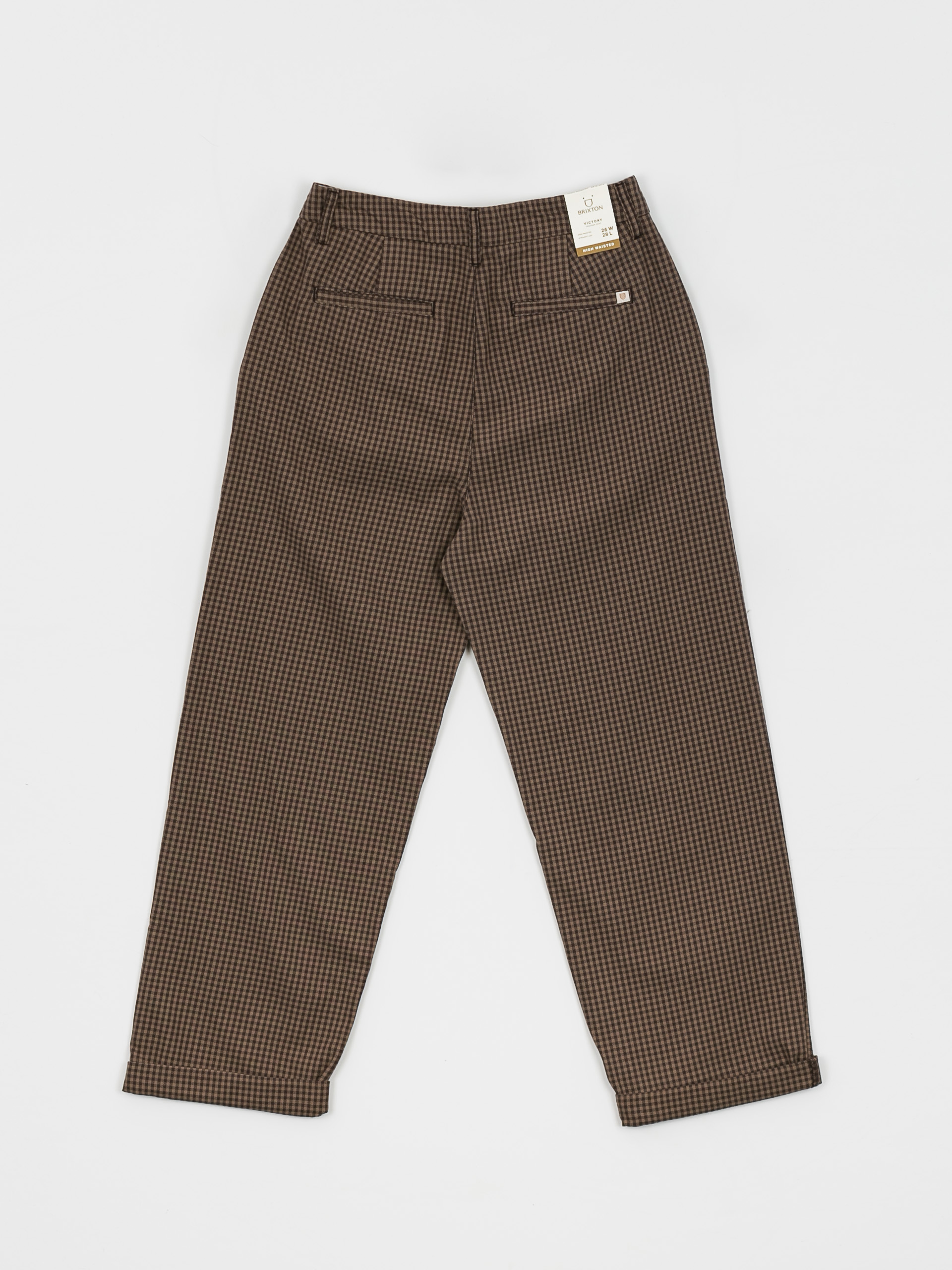 Brixton Victory Trouser Kisnadrág Wmn (pine bark gingham)