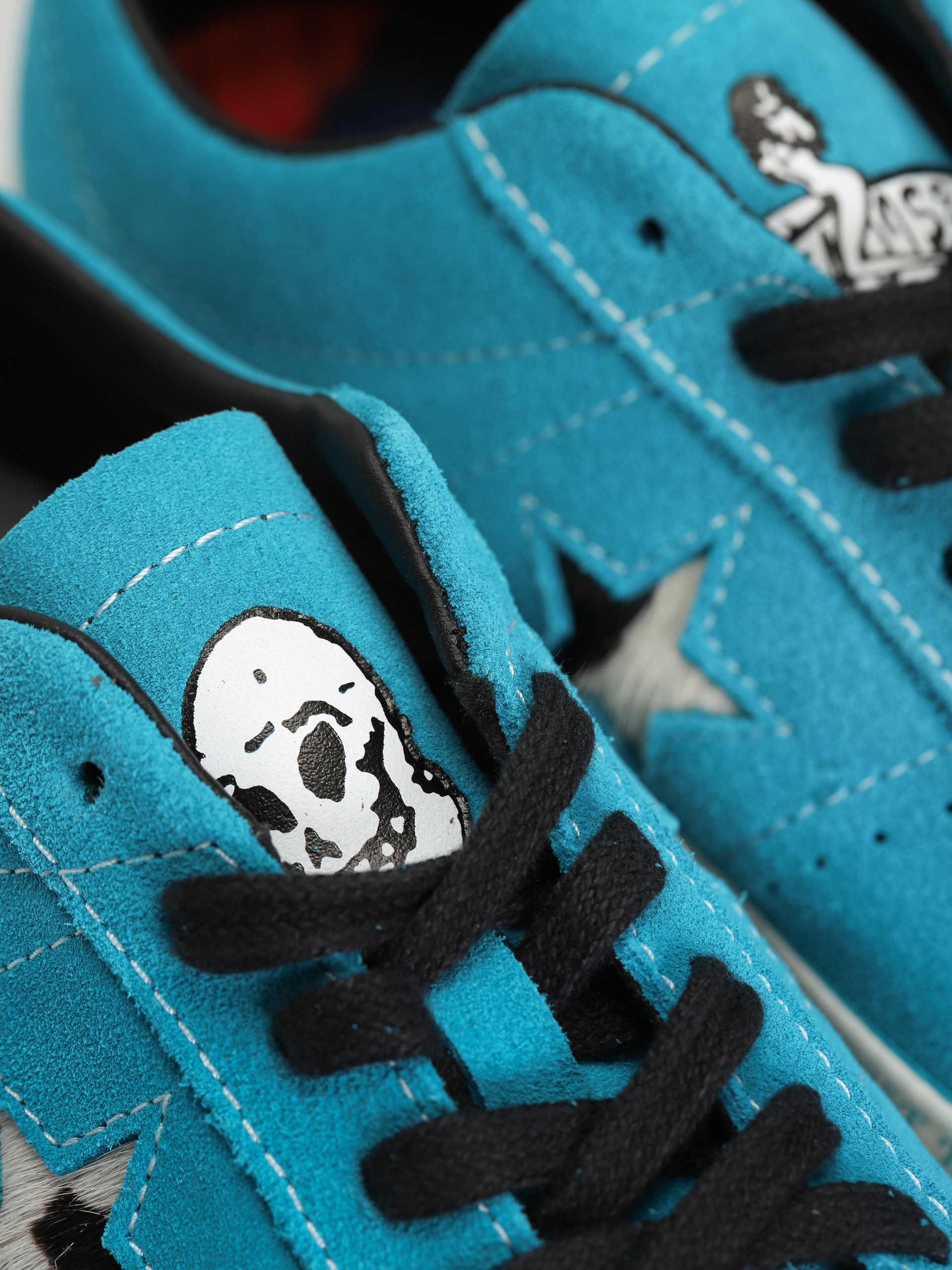 Converse One Star Pro Ox Cipők (rapid teal/black/egret)