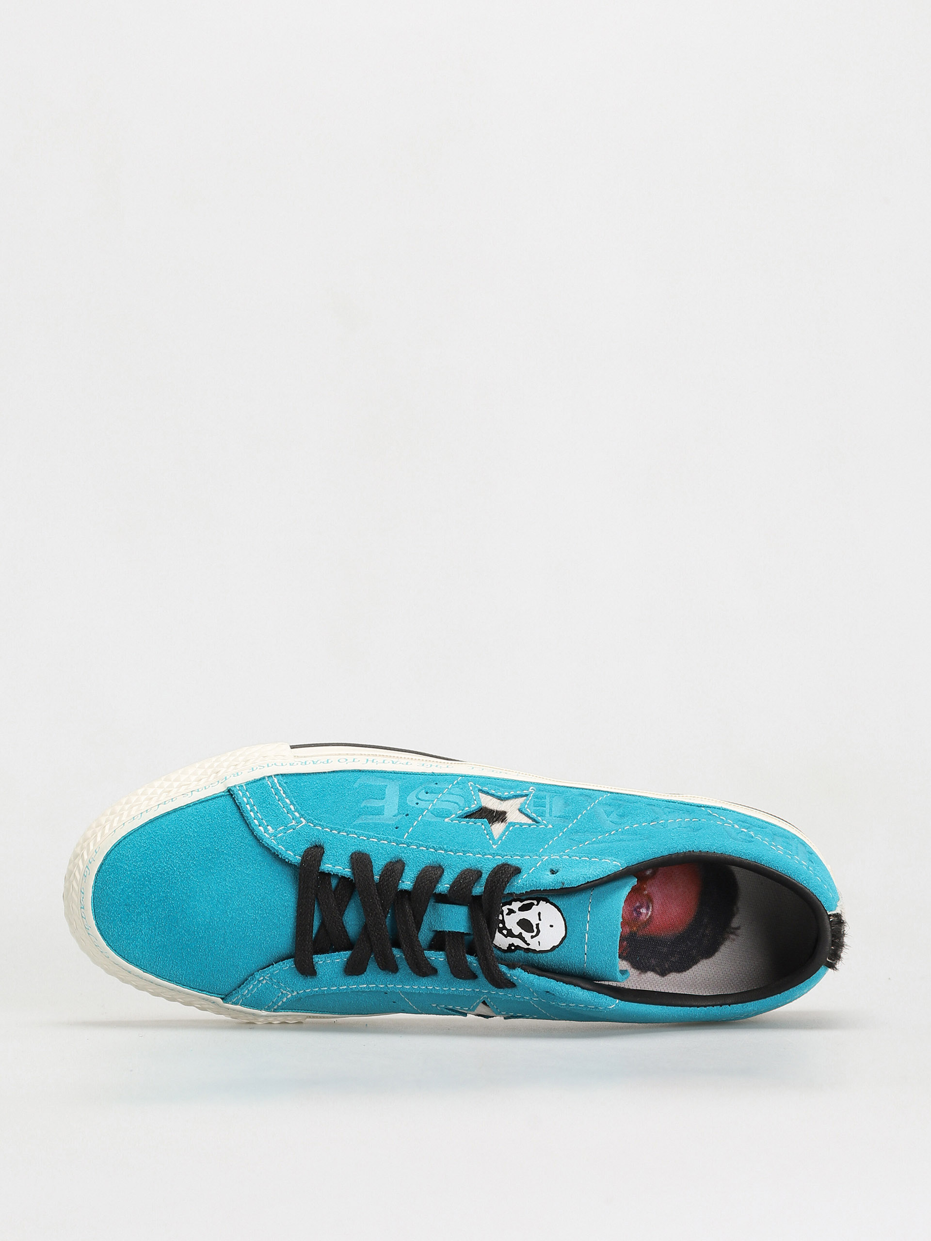 Converse One Star Pro Ox Cipők (rapid teal/black/egret)