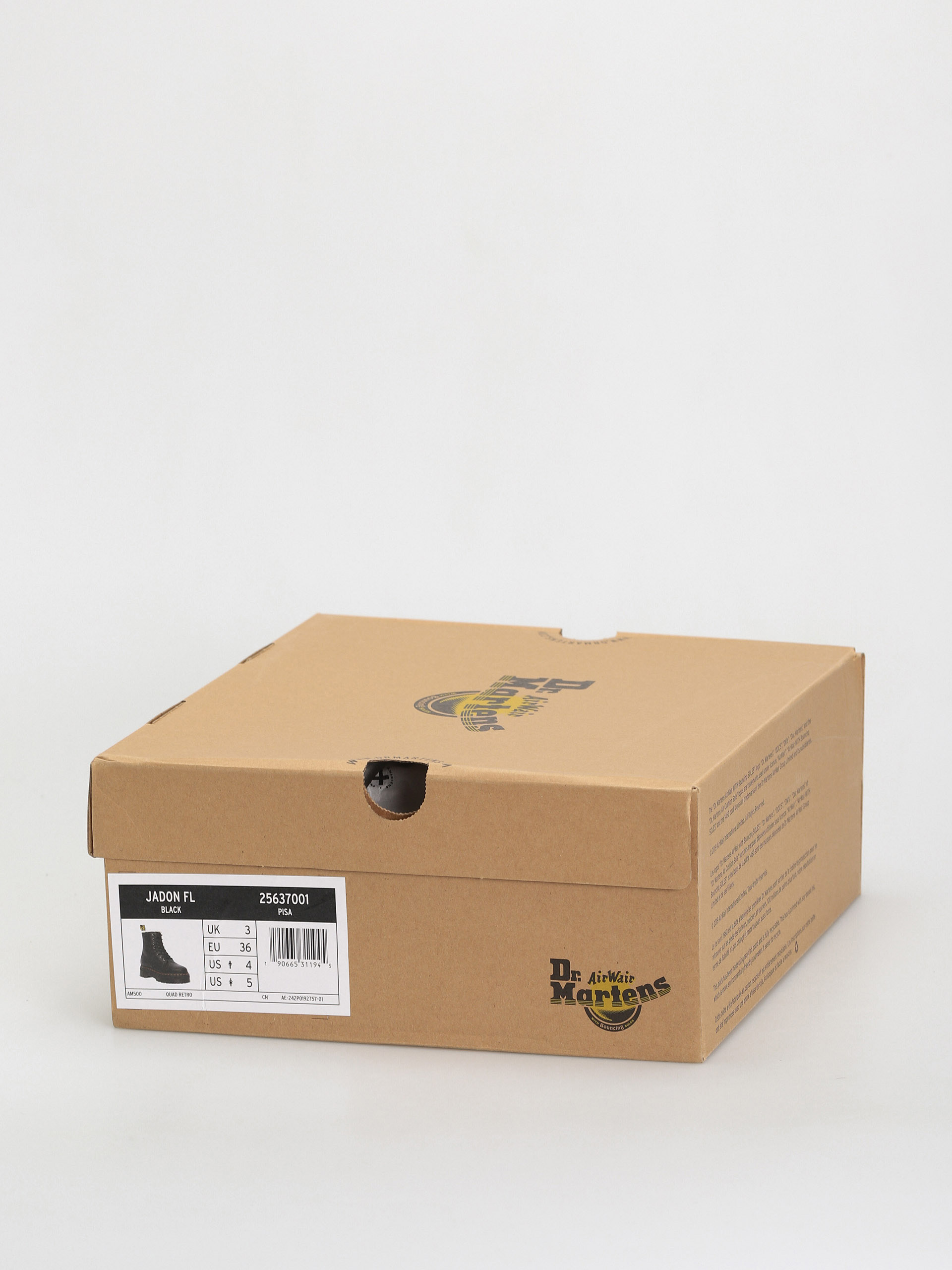 Dr. Martens Jadon FL Cipők Wmn (black pisa natural em toby 900g)