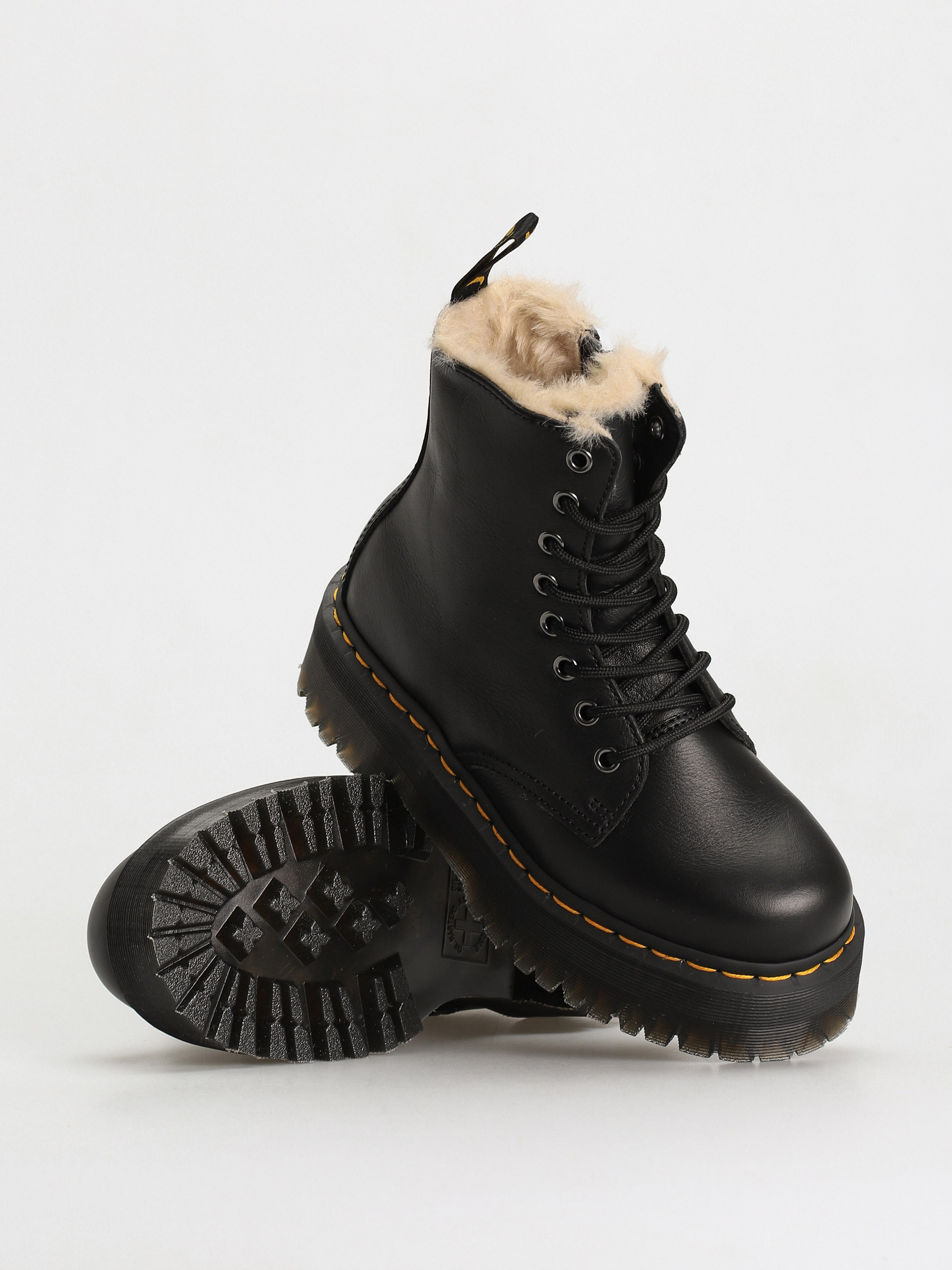 Dr. Martens Jadon FL Cipők Wmn (black pisa natural em toby 900g)
