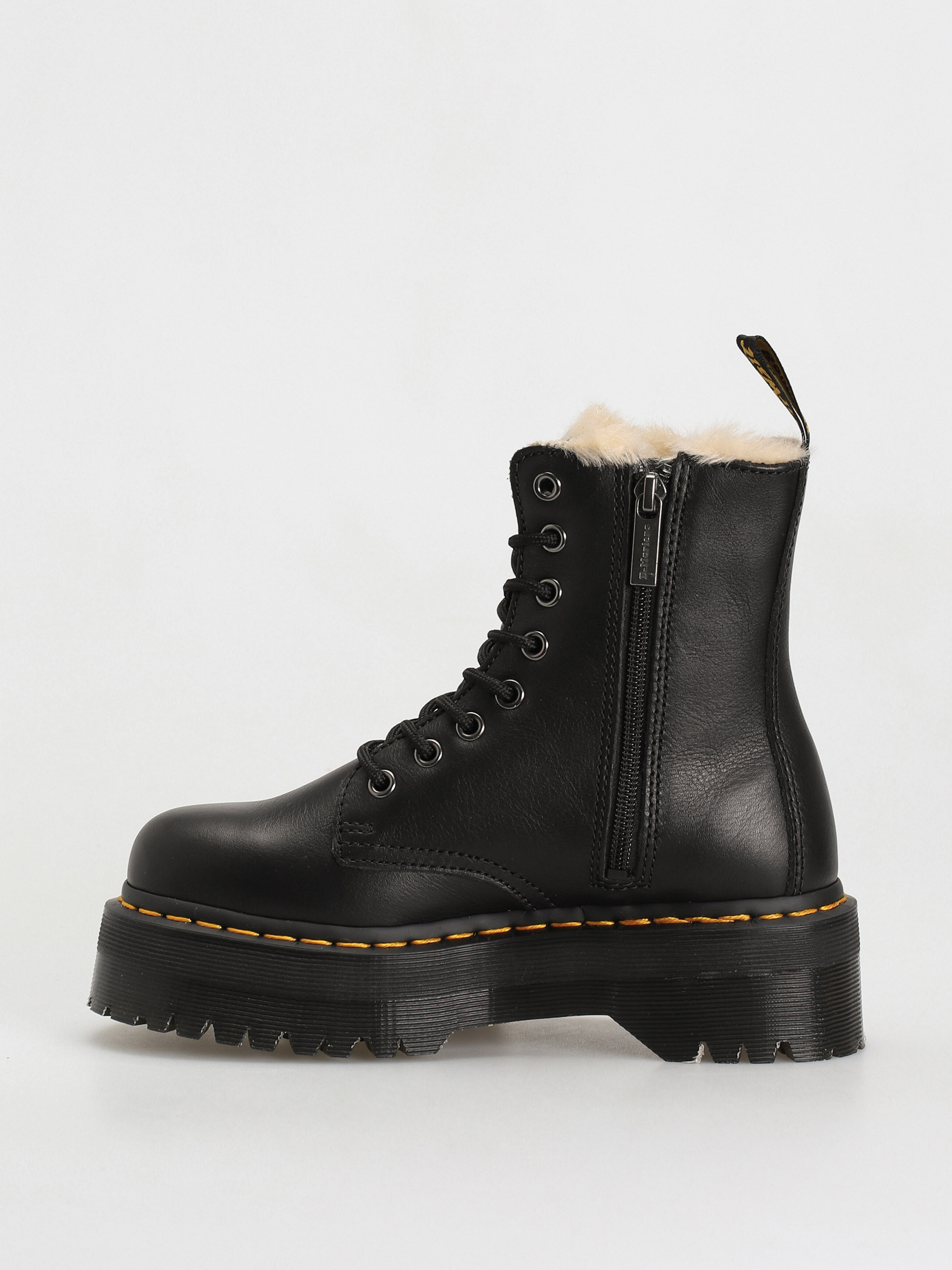 Dr. Martens Jadon FL Cipők Wmn (black pisa natural em toby 900g)