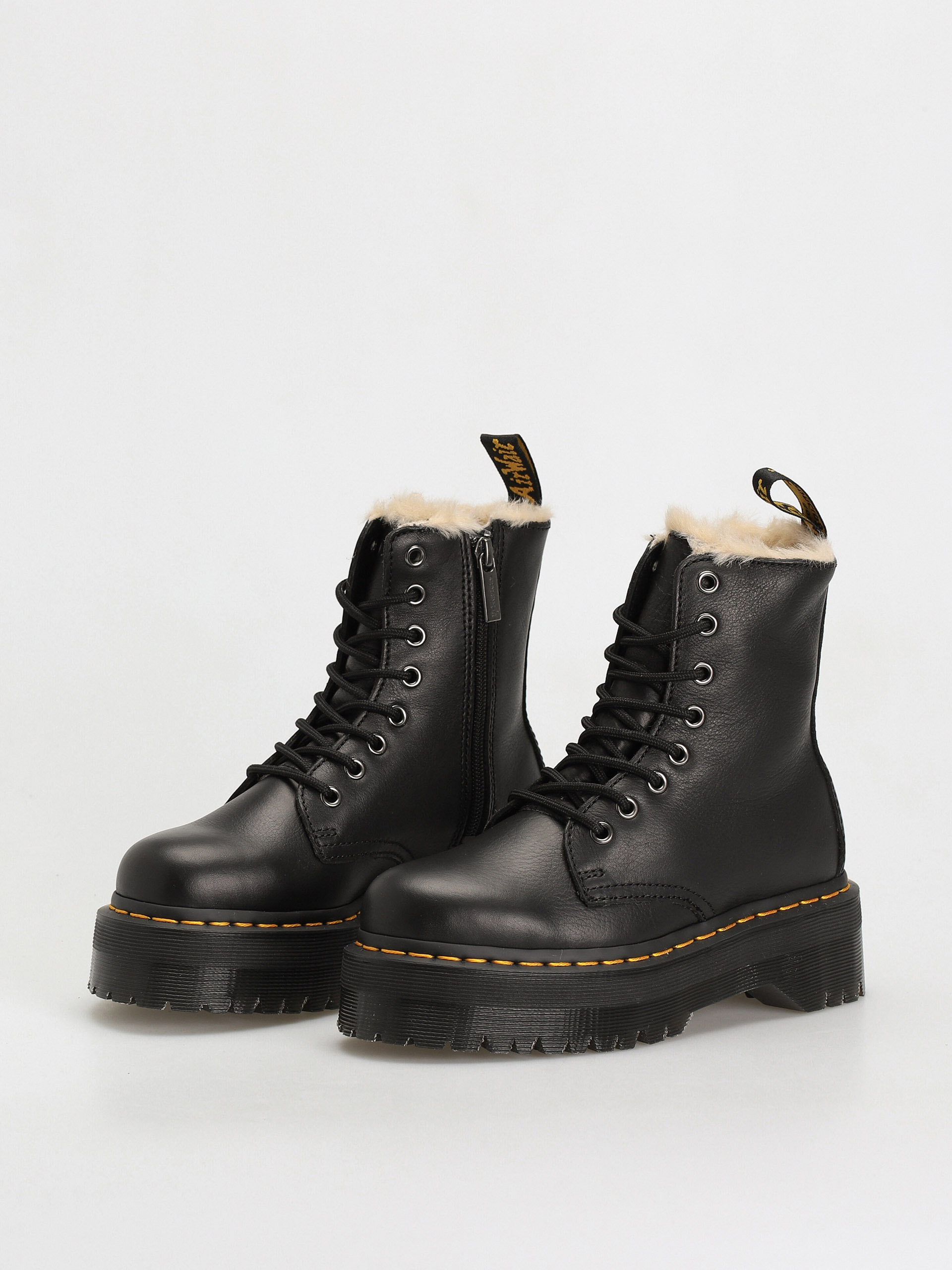 Dr. Martens Jadon FL Cipők Wmn (black pisa natural em toby 900g)