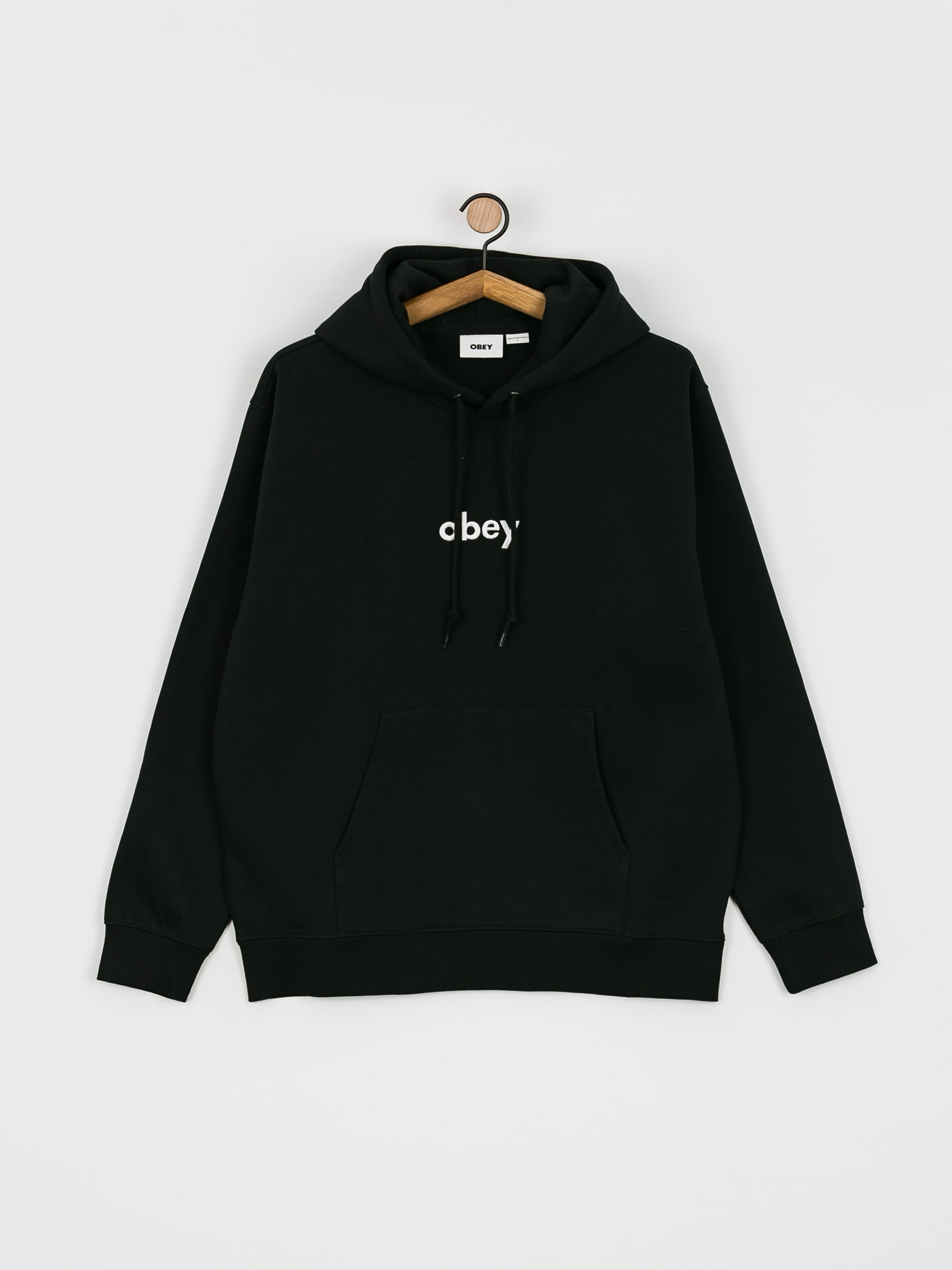 OBEY Lowercase HD Kapucnis pulóver (black)