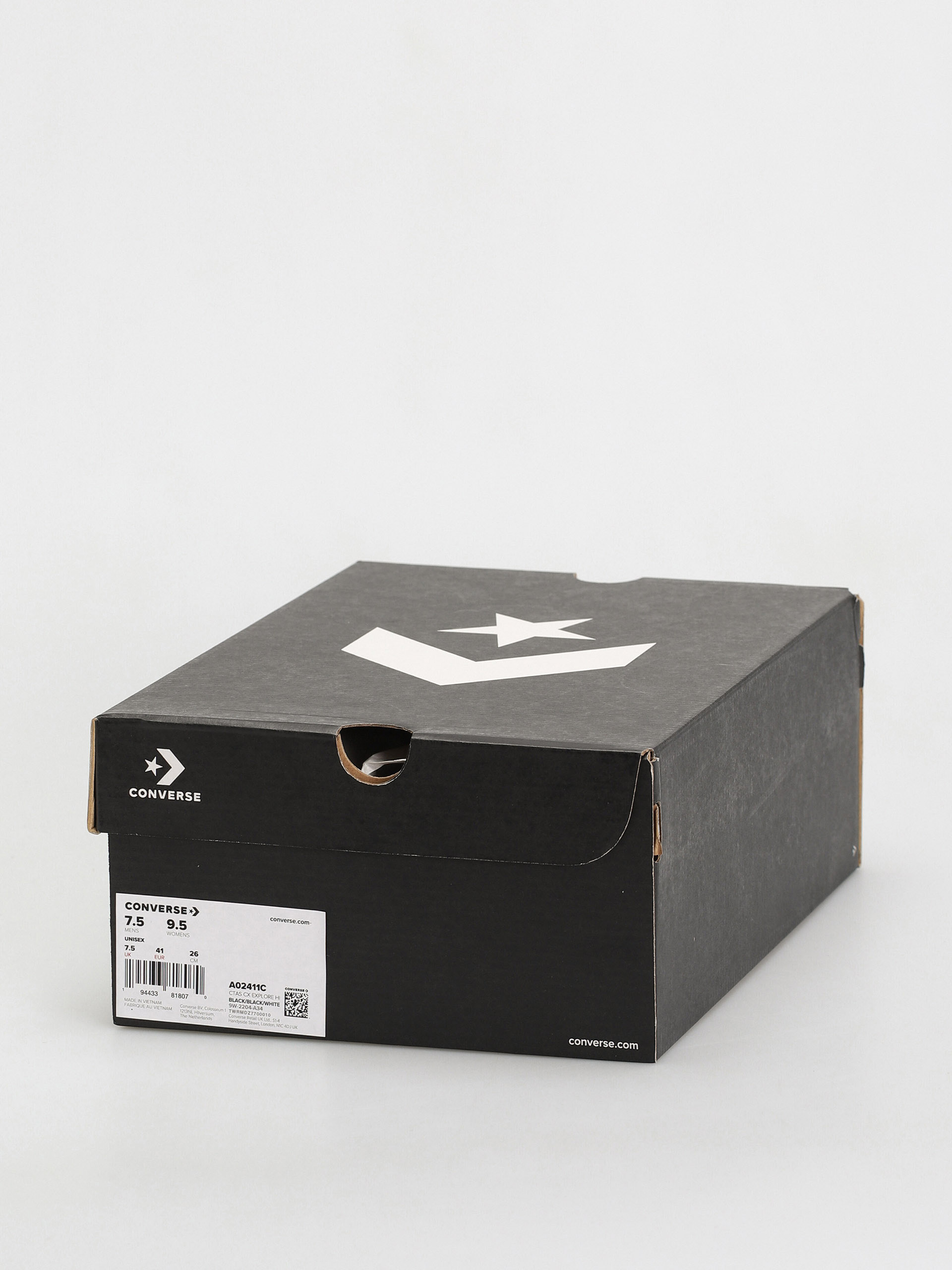 Converse Chuck Taylor All Star Cx Explore Hi Cipők (black/black/white)