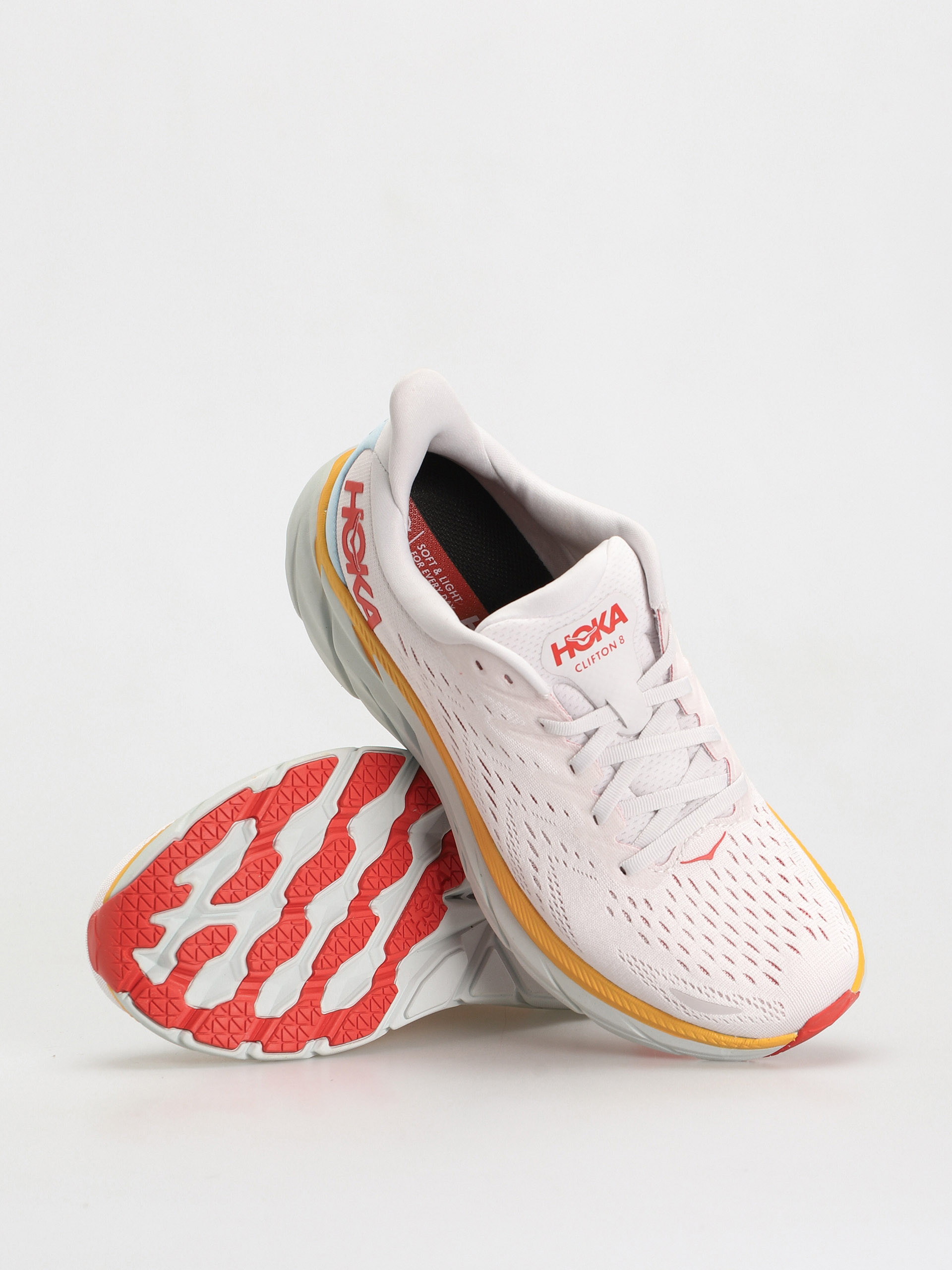 Hoka One One Clifton 8 Cipők (nimbus cloud/blanc de blanc)
